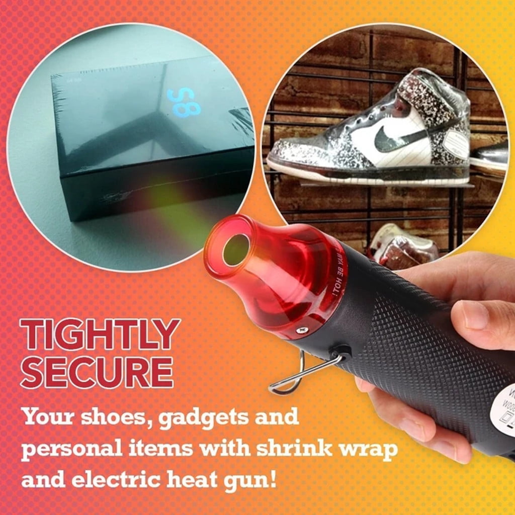 Multifunctional Hot Air Gun 220V Hot Air Gun Black - Flat Plug 1 × Heat Gun Paint Heat Shrink Wrap Tool Tool Crafts Diy Drying Embossing Tools & Home Improvement JWDX One Size Black - Image 6