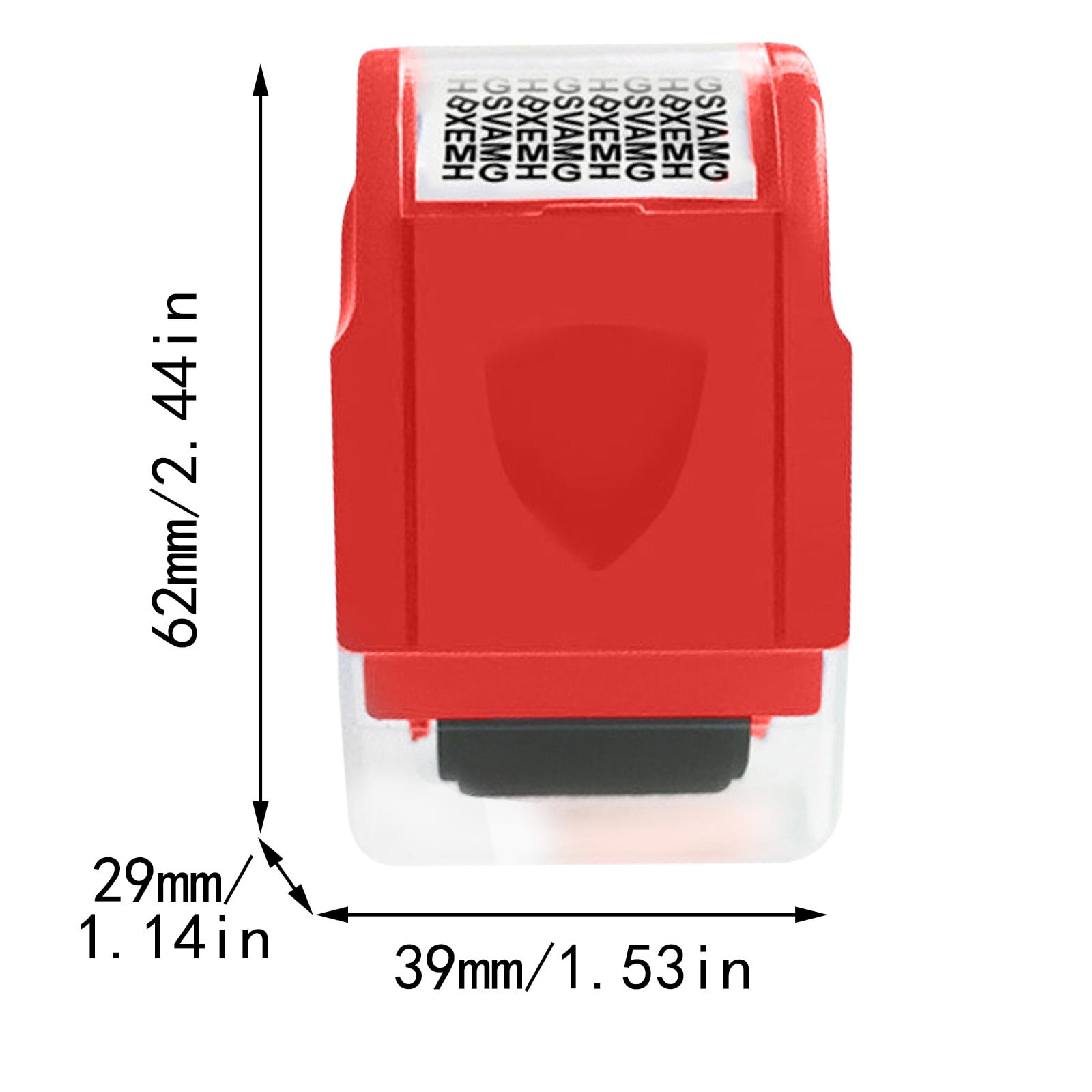 Roller Confidentiality Seal Rose Red 1Pc Confidentiality Seal Roller Stamp Identity Privacy Id Confidential Guard Data Preservation Roller Confidentiality Seal 3Ml JWDX One Size Rose Red - Image 3