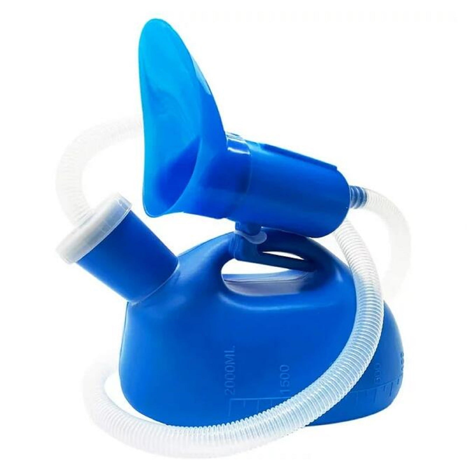 Urinal 1X Urinal Portable Urinals For Men Women Urinal Bottle Spill Proof Reusable Male Female Pee Bottle Camping Toilet Thicken Men'S Potty 2000 Ml 47 JWDX One Size Blue - Image 1