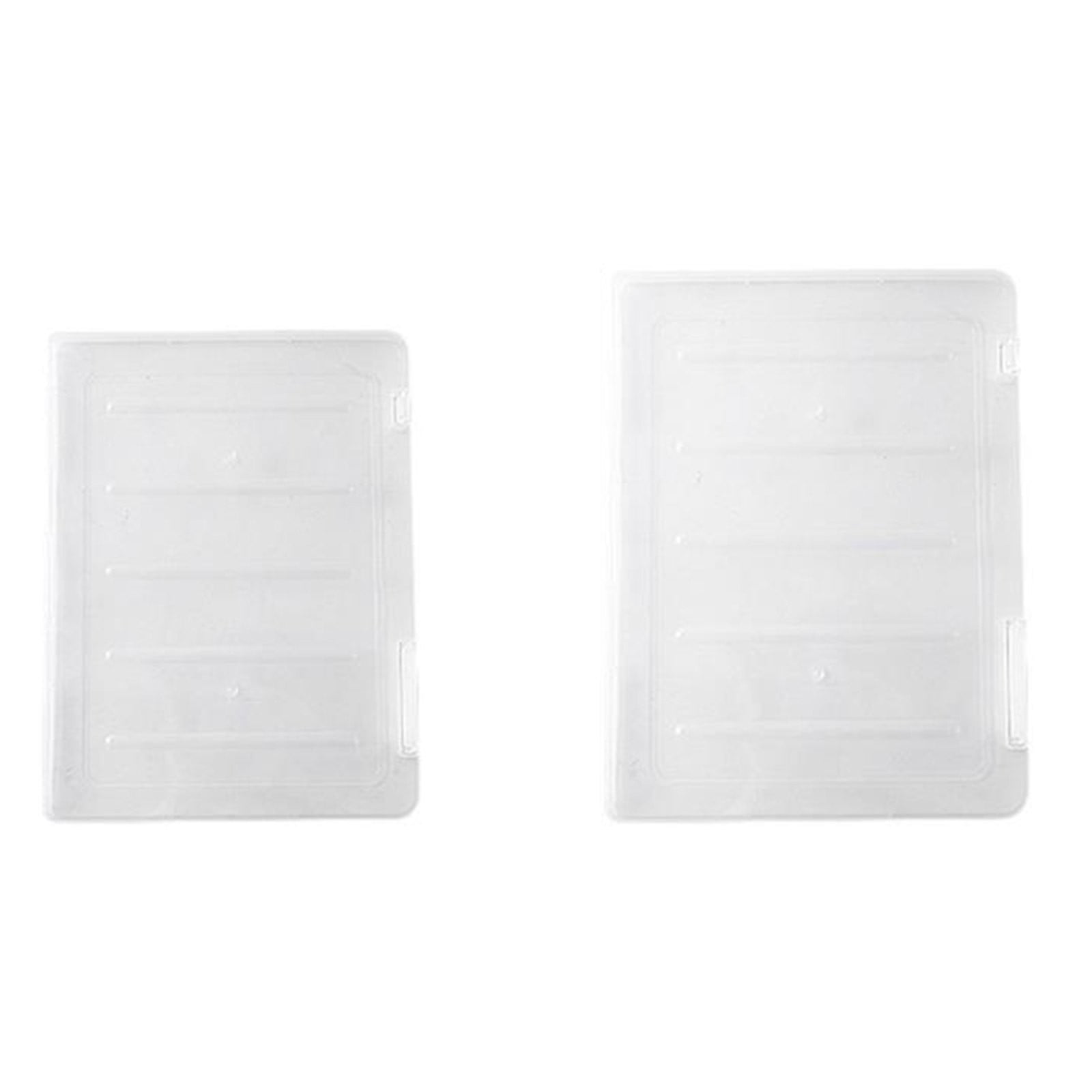 File Storage Box Transparent Small Jwdx Transparent File Box Storage Box Portable Supplies Holder for Documents and Paper Protectors Portable File Box One Size CL1 - Image 4