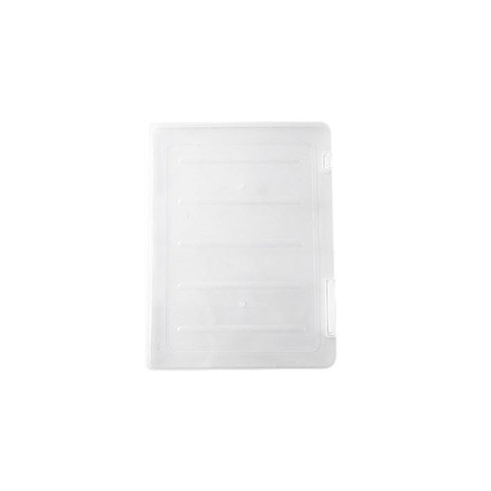File Storage Box Transparent Small Jwdx Transparent File Box Storage Box Portable Supplies Holder for Documents and Paper Protectors Portable File Box One Size CL2 - Image 1