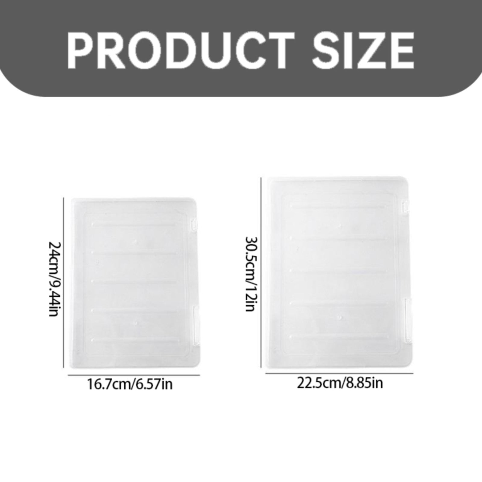 File Storage Box Transparent Small Jwdx Transparent File Box Storage Box Portable Supplies Holder for Documents and Paper Protectors Portable File Box One Size CL2 - Image 2