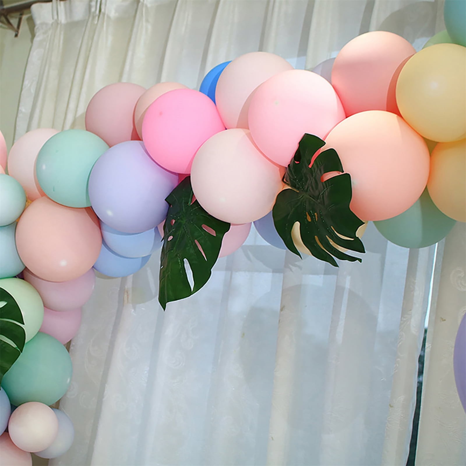 Adhesive Tape Jwdx Handmade Tape 5M Transparent Flexible Plastic Balloon Tape Strips for Birthday 110 Holes Balloon String with Hole Design for Easy Balloon Fixing and Decorations One Size Clear - Image 6