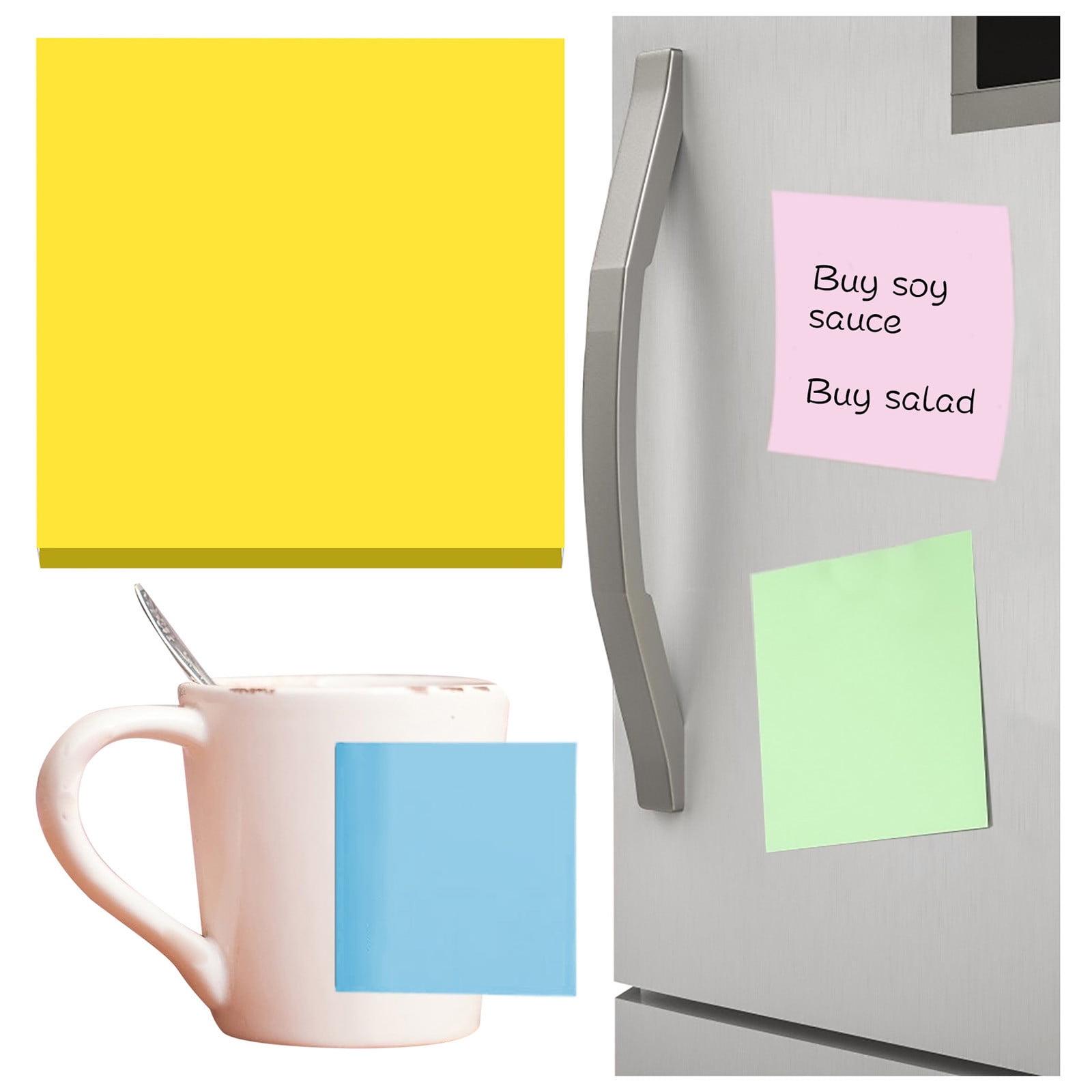 3X3 Removable Super Sticky Notes Blue Jwdx Sticky Notes 3*3 Feet Tearable and Super Sticky Notes, Bright Colors 100 Sheets One Size Blue - Image 2