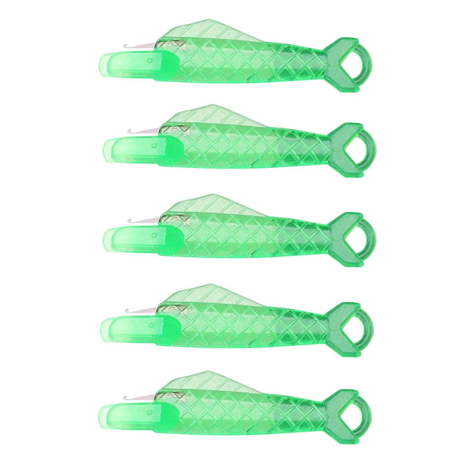 Jwdx Fish Shape Needle Threaders,Plastic Needle Threader,Wire Loop Diy 5Pcs Fish Shape Needle Threaders Plastic Needle Threader for Hand Sewing Diy Needle Threader Hand Machine Sewing Tool One Size A - Image 1