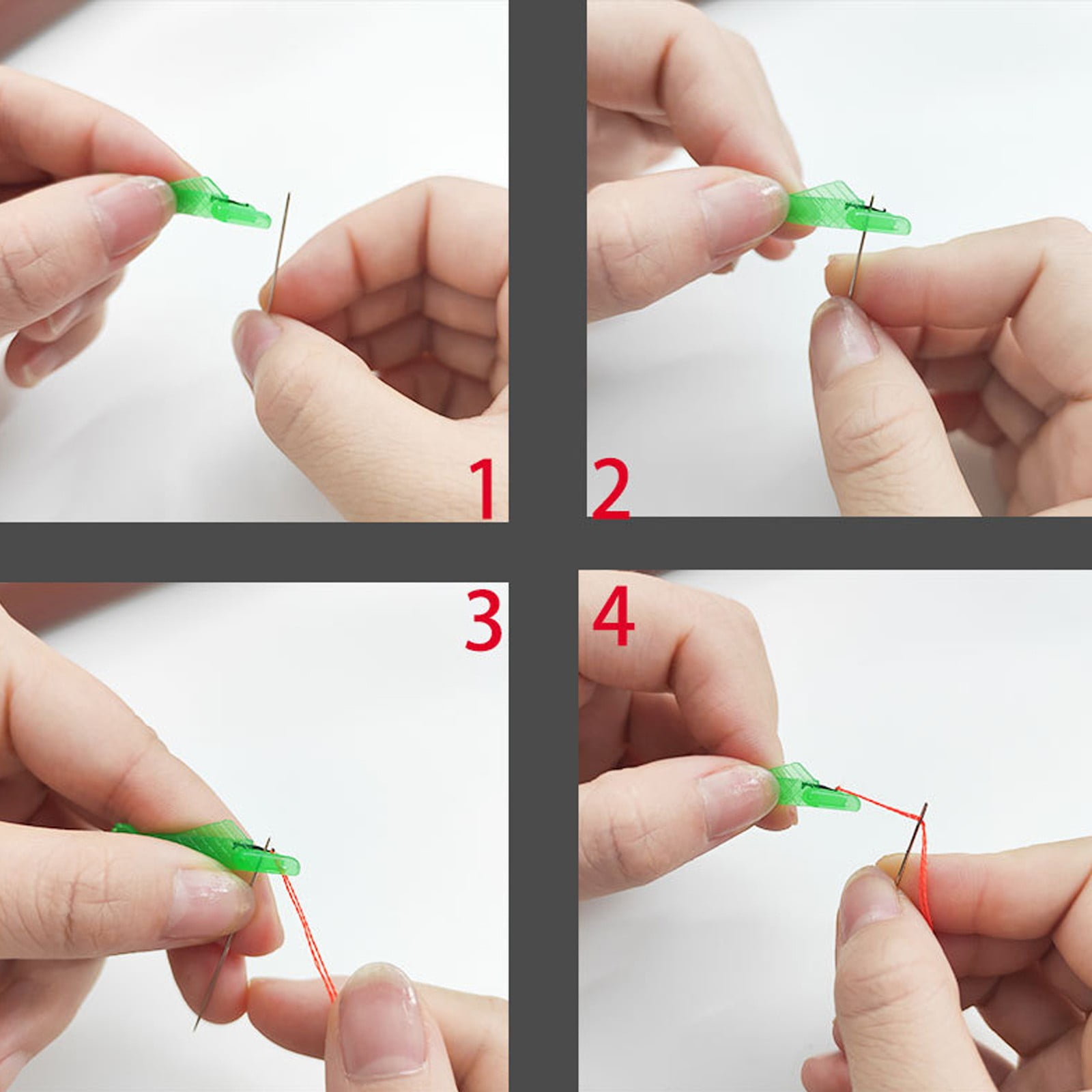 Jwdx Fish Shape Needle Threaders,Plastic Needle Threader,Wire Loop Diy 5Pcs Fish Shape Needle Threaders Plastic Needle Threader for Hand Sewing Diy Needle Threader Hand Machine Sewing Tool One Size A - Image 3