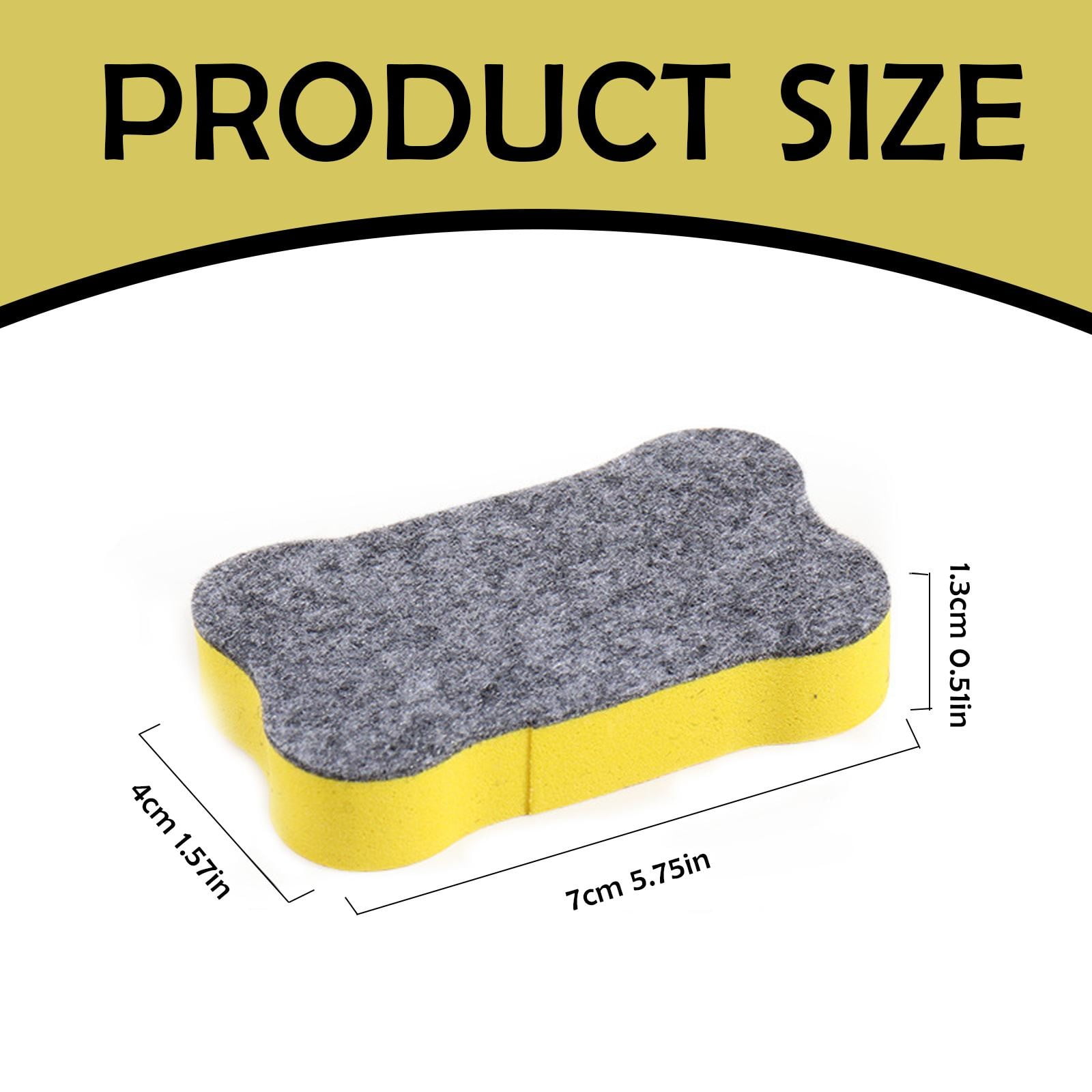 Magnetic Blackboard Eraser Green Jwdx Whiteboard Dry Eraser Eraser Bone Shape Suitable for Scho-ǒls Homes and Red Yellow Blue and One Size Green - Image 3