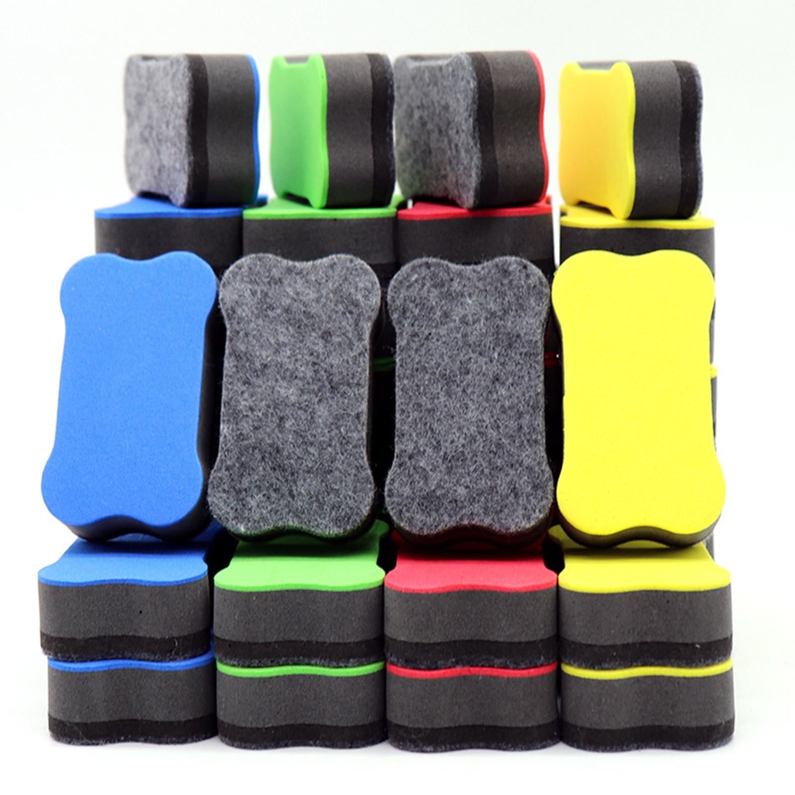 Magnetic Blackboard Eraser Green Jwdx Whiteboard Dry Eraser Eraser Bone Shape Suitable for Scho-ǒls Homes and Red Yellow Blue and One Size Green - Image 7
