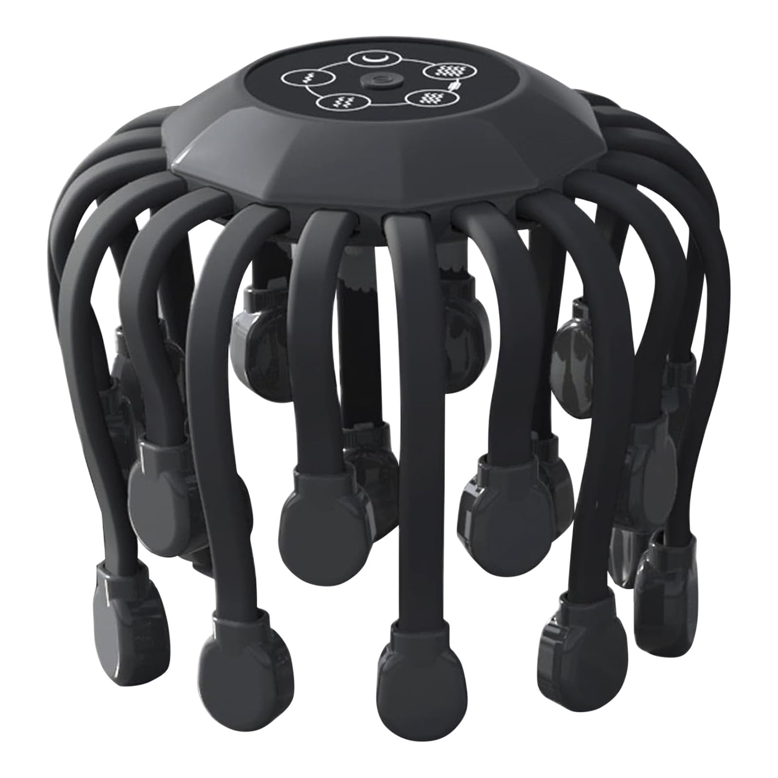 Grrvtrz Head Massagers Scalp Massagers Motorized Scalp Massagers with 20 Individual Massage Nodes 5 Modes and 360 Degrees Of Adjustable Massage.,Home Essentials,Home Appliances Black - Image 1