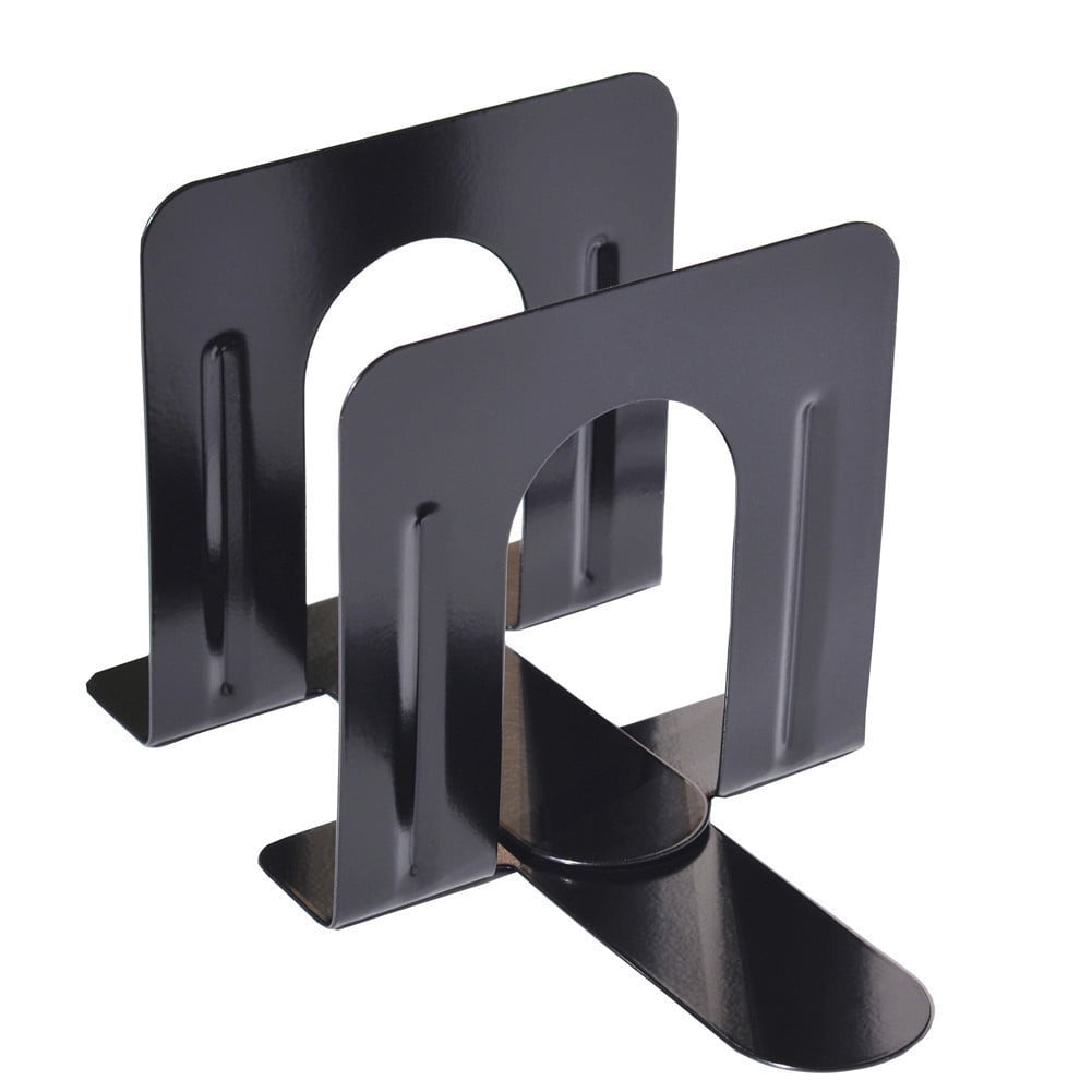 JWDX Hot Clearance! 1 1/4 Bookends Gauge Economy Pair x 3/4 Standard Heavy 5 x 5 4 & Stationery, 2Pc Book Baffle Book Clip Board Book Clip Support One Size Black - Image 1