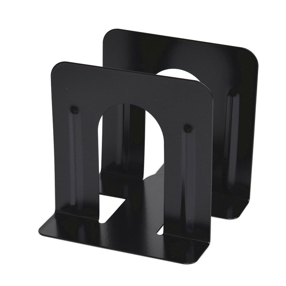 JWDX Hot Clearance! 1 1/4 Bookends Gauge Economy Pair x 3/4 Standard Heavy 5 x 5 4 & Stationery, 2Pc Book Baffle Book Clip Board Book Clip Support One Size Black - Image 2
