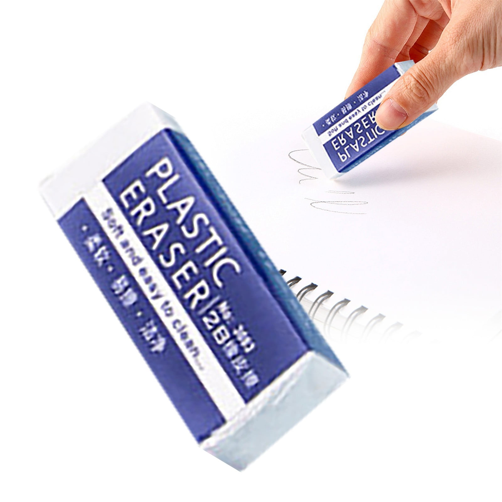 JWDX Hot Clearance! Stationery 2B Eraser stǔdənt Chǐ-ldrən Eraser Art Sketch Painting Pencil Eraser Learning Stationery, 5 Large Erasers + 5 Small Erasers Stationery 2B eraser L+S S*5+L*5 - Image 4