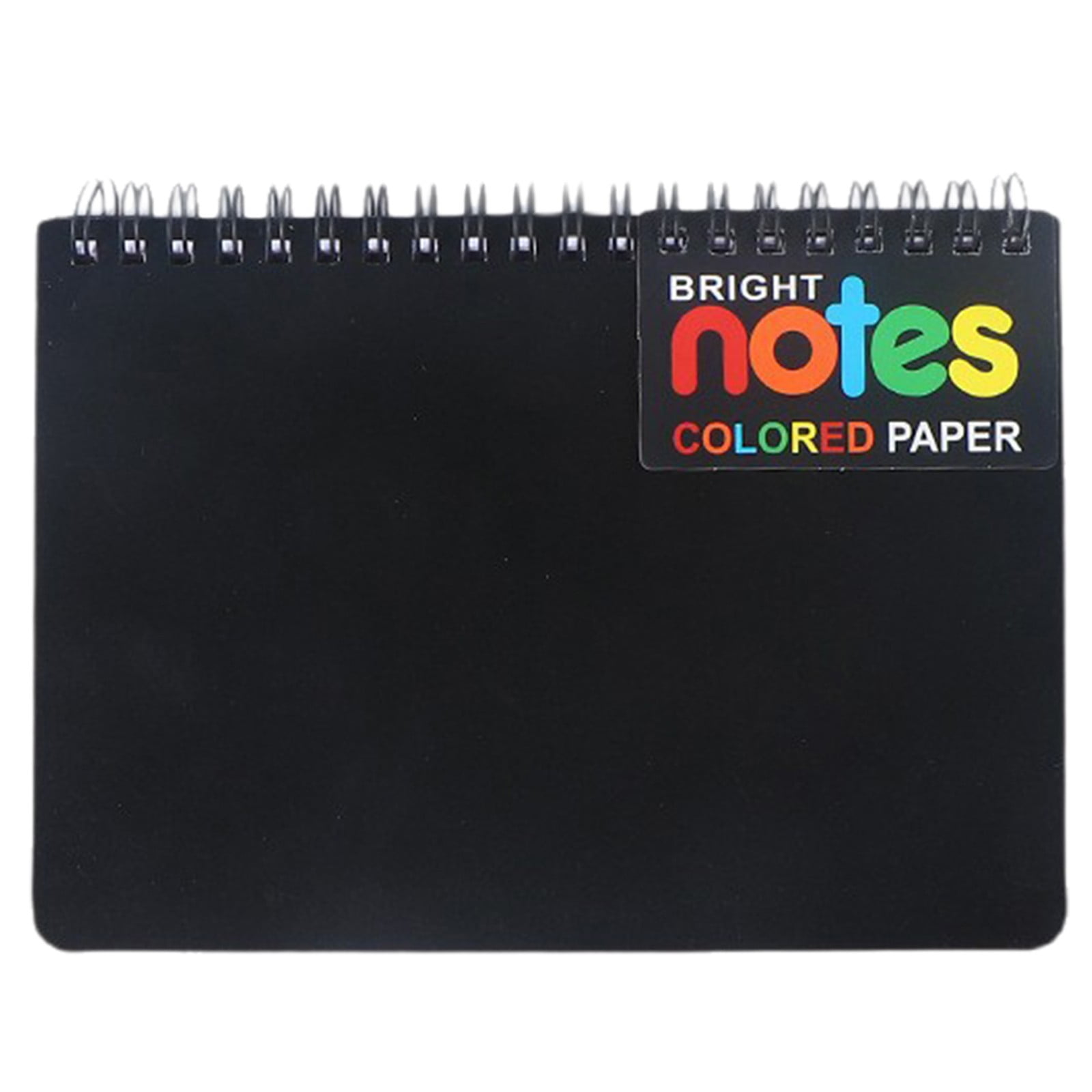 JWDX Hot Clearance! Notebooks Wirebound College Ruled Note Books Colored Lined Paper Perforated Notepad Memo Books Poly Cover Journaling Notebook 100 Sheets, 1 Notebook Notebook 100 Sheets Black - Image 1