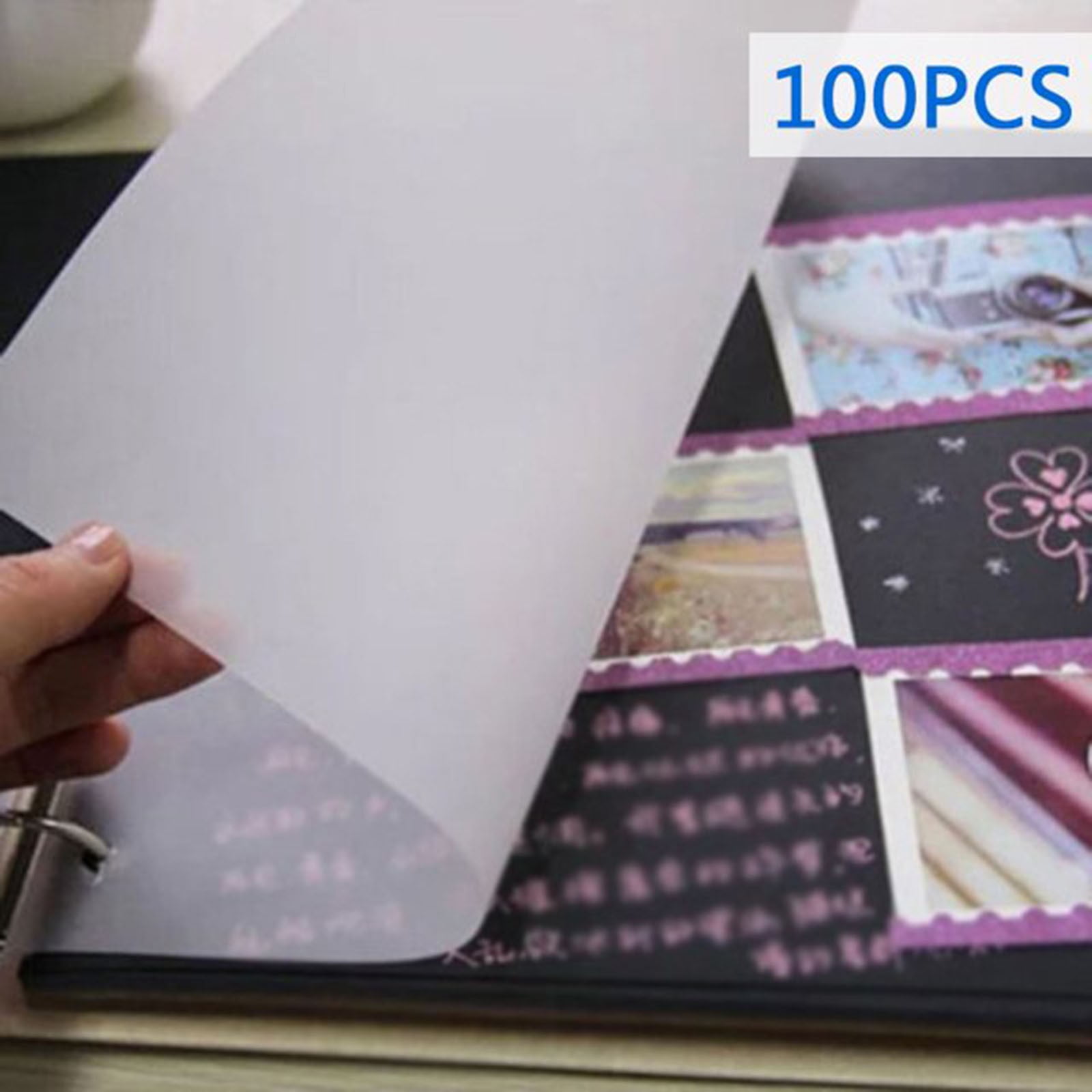 JWDX Hot Clearance! 100Pc Sheet Translucent Tracing Paper for Drawing Calligraphy Painting, 100 Sheets of Tracing Paper Translucent tracing paper White - Image 4