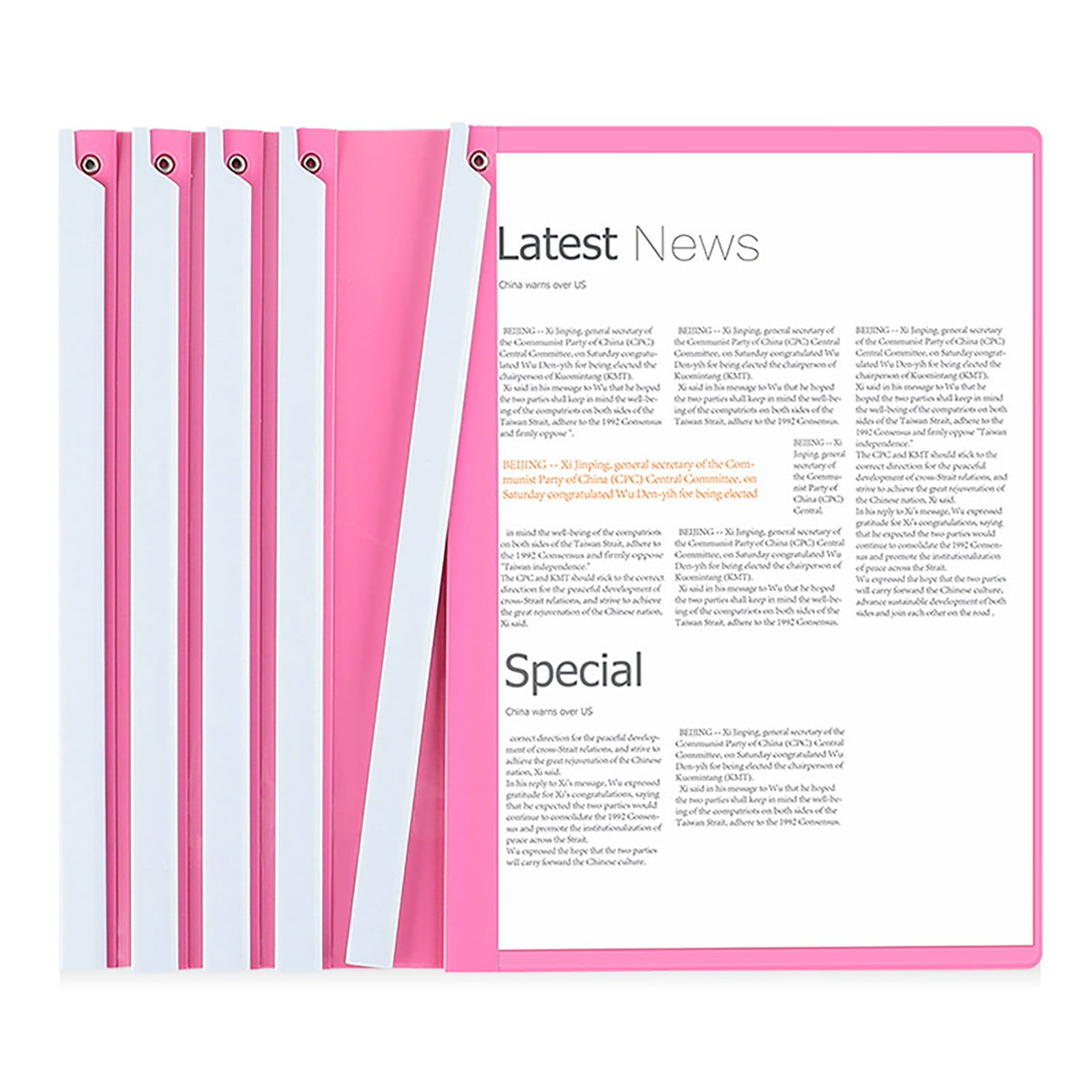 JWDX Hot Clearance! 1 Pack A4 Clear Front Report Covers Plastic Presentation Folders Resume Portfolio Folder Paper Swivel Sliding Bar File Folder for Presentation Document, Folder*1 Blue Folder Black - Image 4