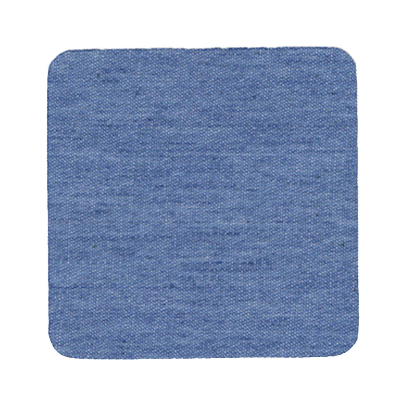 JWDX Hot Clearance! Denim Iron on Jean Patches Inside & Outside Strongest Glue Assorted Shades of Blue Repair Decorating 2.75 Inch, 5-Piece Jeans Patch Small Size (7.5x7.5Cm) Small (7.5x7.5cm), 5 pieces E - Image 1