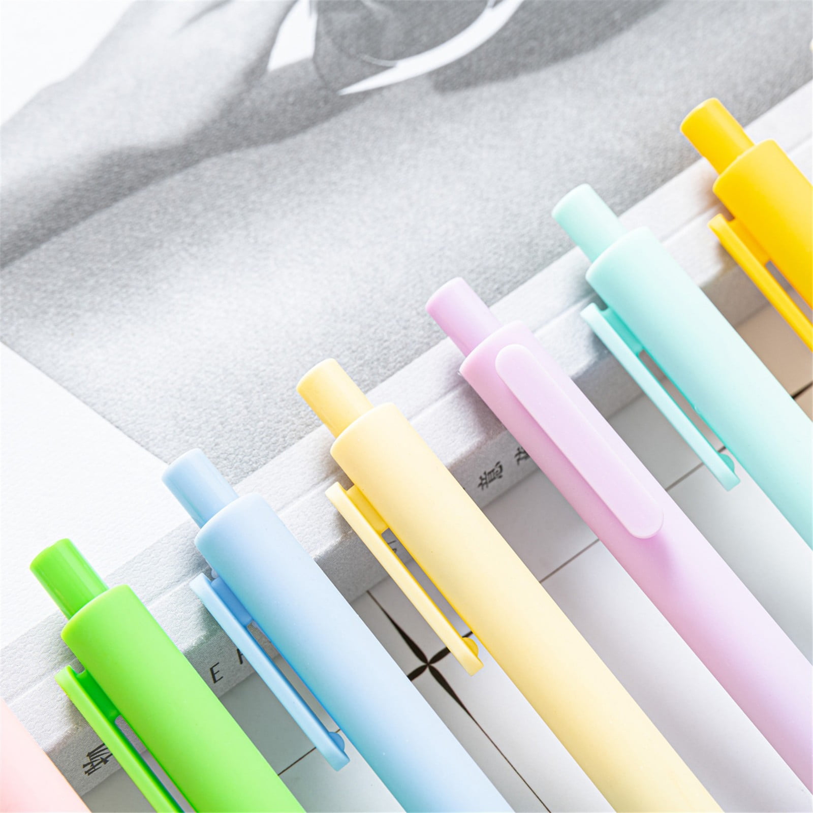 JWDX Hot Clearance! Ballpoint Pens Retractable Comfortable Writing Pens Cute Back to Schǒ-ǒl in Medium Point 1.0 Mm for Teacher stǔdənt Bridal Shower 5Ml, 1 Ballpoint Pen Pink Push ballpoint pen Orange - Image 5