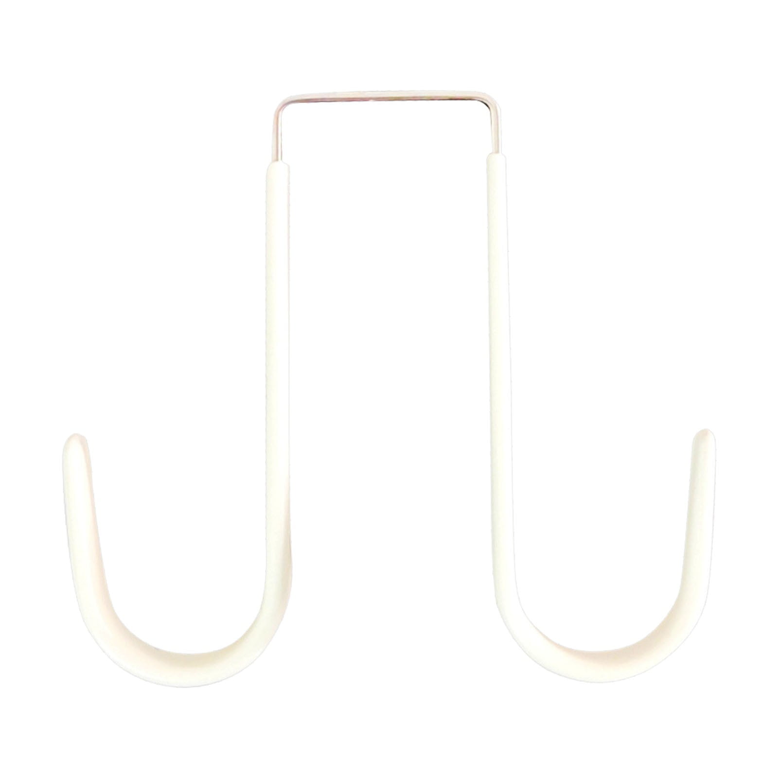 JWDX Hot Clearance! Double Over the Door Wreath Hanger Large Christmas Wreath Hook for Front Door Hold 2 Wreaths with This 2 Hanger 5, Hook*1 Plastic door rear hook without nails White - Image 1