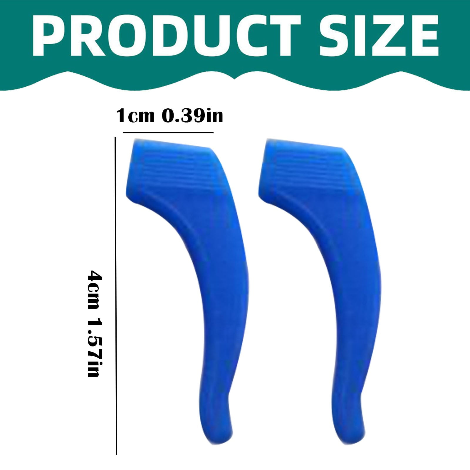 JWDX Hot Clearance! Cozy Home Non Slip Glasses Grips Retainer Anti Slip Ear Grips Hook Silicone Eyeglasses Ear, A Glasses Case Blue fixed glasses covers White - Image 3