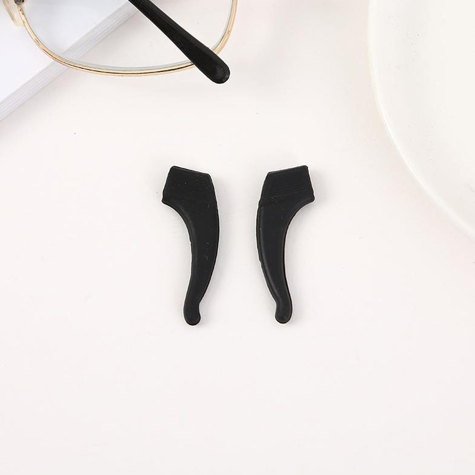 JWDX Hot Clearance! Cozy Home Non Slip Glasses Grips Retainer Anti Slip Ear Grips Hook Silicone Eyeglasses Ear, A Glasses Case Blue fixed glasses covers White - Image 4