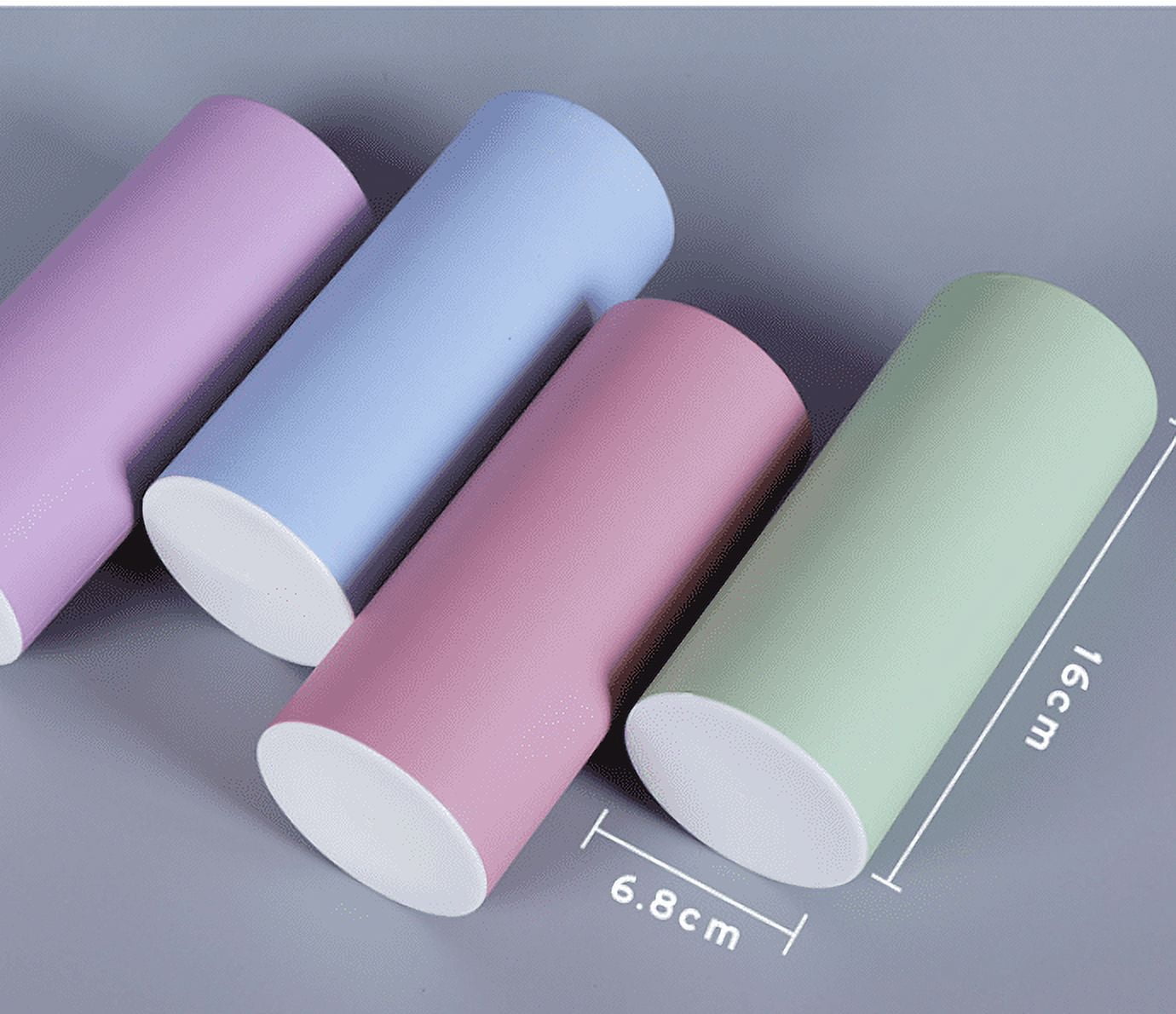 LGCASL Car Tissue Holder with Facial Tissue Car Tissue Travel Cylinder Tissue Decorative Tissue Round Tissue Box Disposable Facial Tissue for Car Bathroom, A Green Car-Mounted Paper Roll Green Car tissue paper cylinder Red - Image 3