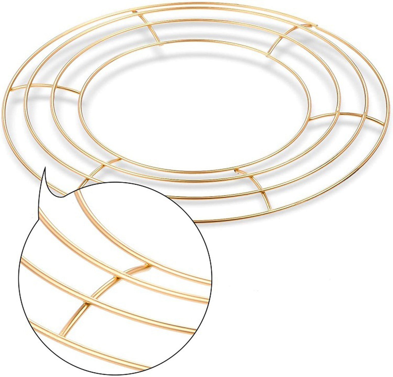LGCASL Wreath Frame Wire Wreath Frame Holiday Metal Wire Ring Valentines Decorations for Floral Arrangements Craft Diy,Garland Frame, 1 Wire Wreath Stand B Wire Wreath Stand 25cm - Image 8