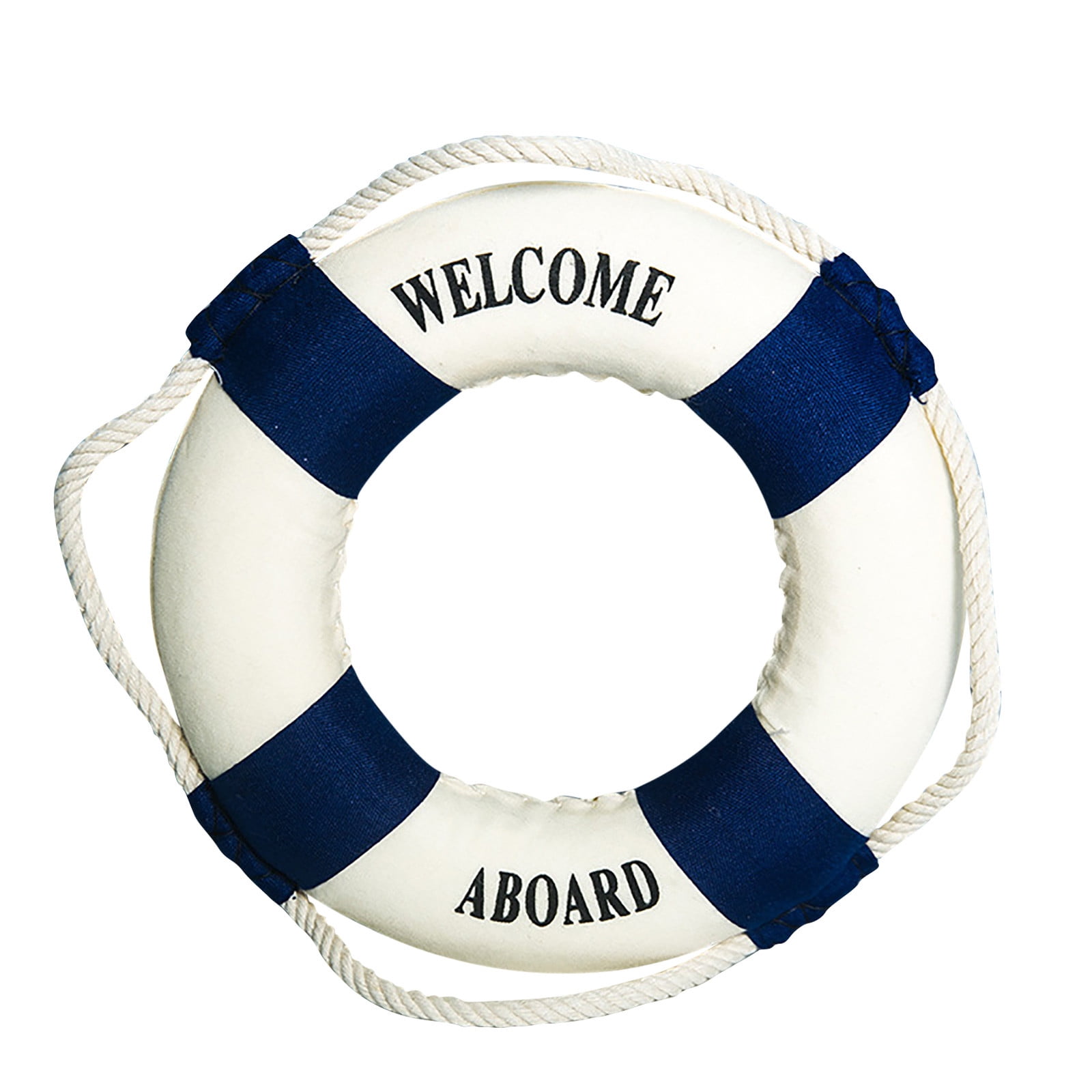 LGCASL Summer Nautical Theme Decoration Lifebuoy Home Outdoor Wall Decoration Ornaments, 1 × Pendant Foam lifebuoy pendant Blue - Image 1