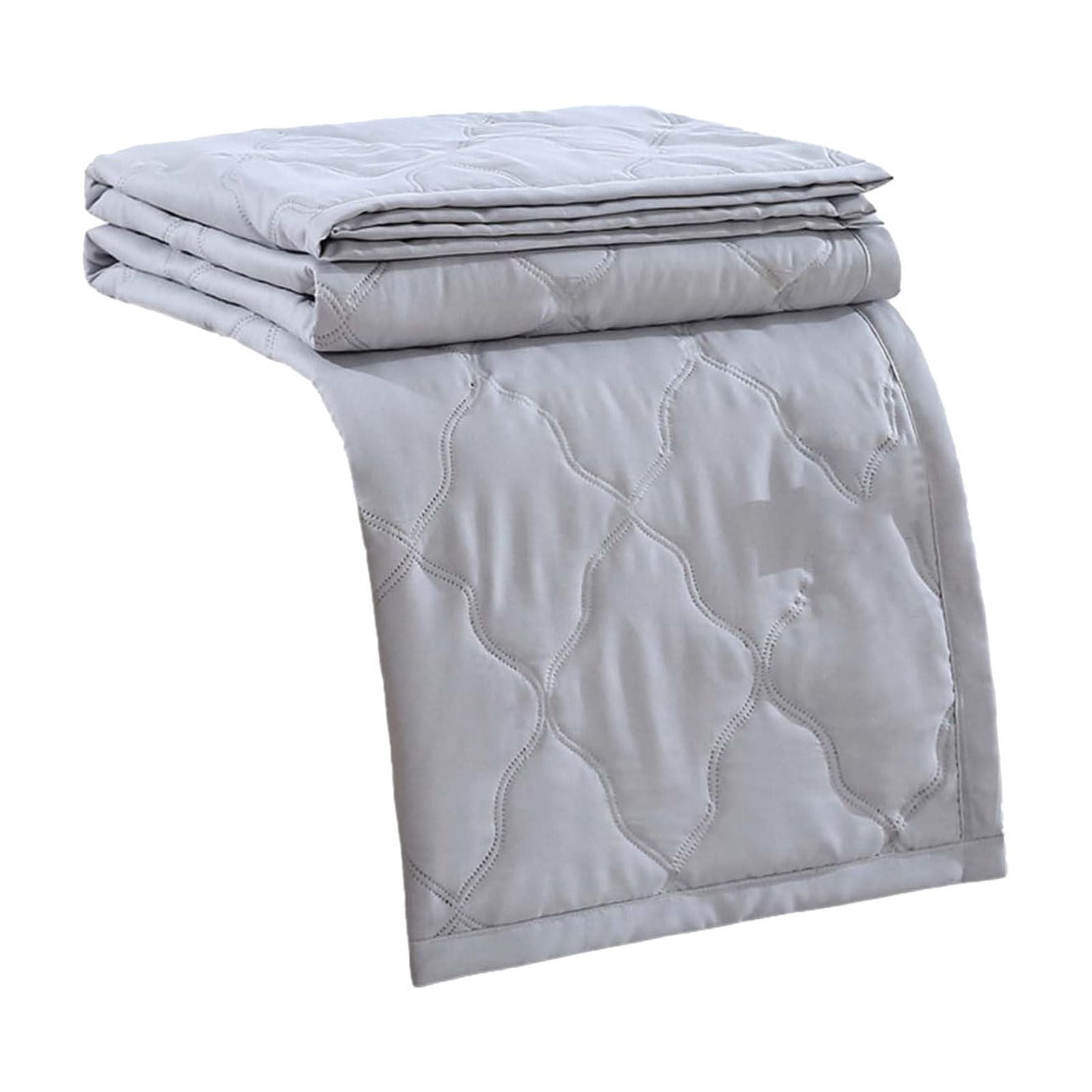 LGCASL Summer Blanket Bed Blanket Skin Friendly Plain Print Washed Cotton Bed Blanket Cool Comforter Hot Sleeping Summer Comforter Ventilated Comforter Grey - Image 1