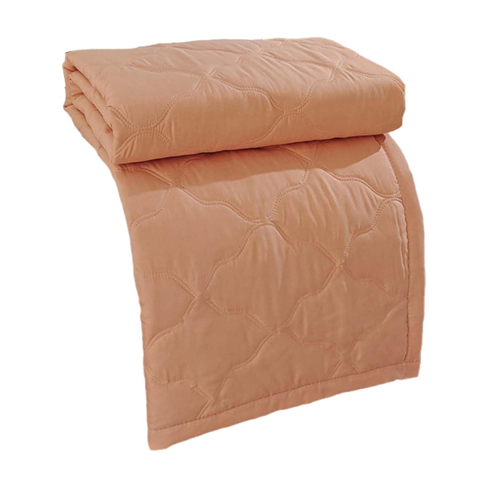 LGCASL Summer Blanket Bed Blanket Skin Friendly Plain Print Washed Cotton Bed Blanket Cool Comforter Hot Sleeping Summer Comforter Ventilated Comforter Orange - Image 1