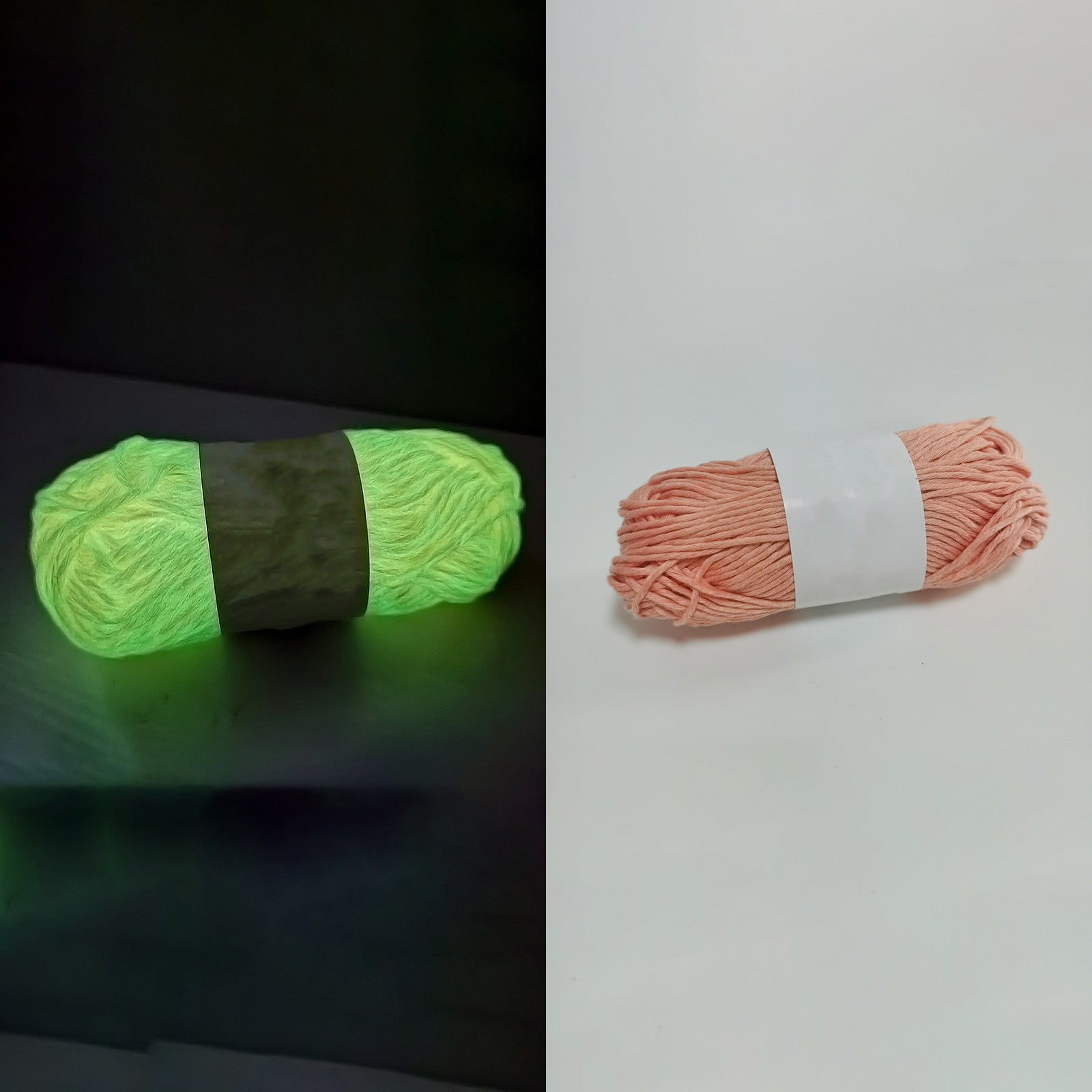 LGCASL Diy Glow in the Dark Yarn*1 Diy Glow Yarn Glow in the Dark Yarn for Crochet Glow Yarn for Knitting Crocheting Crafts Sewing Beginners Christmas Decorations, Onion Yellow Diy Yarn Orange red - Image 2