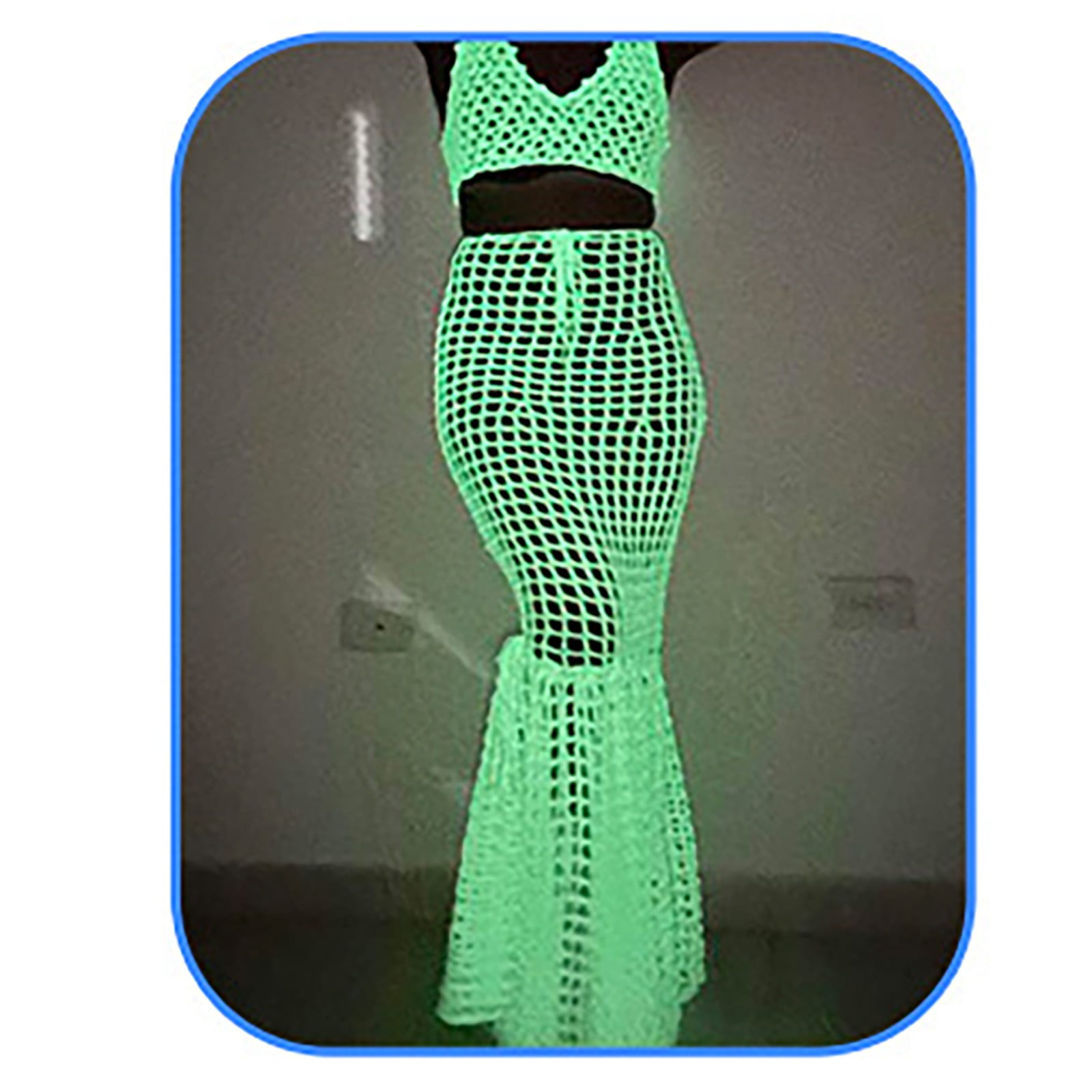 LGCASL Diy Glow in the Dark Yarn*1 Diy Glow Yarn Glow in the Dark Yarn for Crochet Glow Yarn for Knitting Crocheting Crafts Sewing Beginners Christmas Decorations, Onion Yellow Diy Yarn White - Image 5