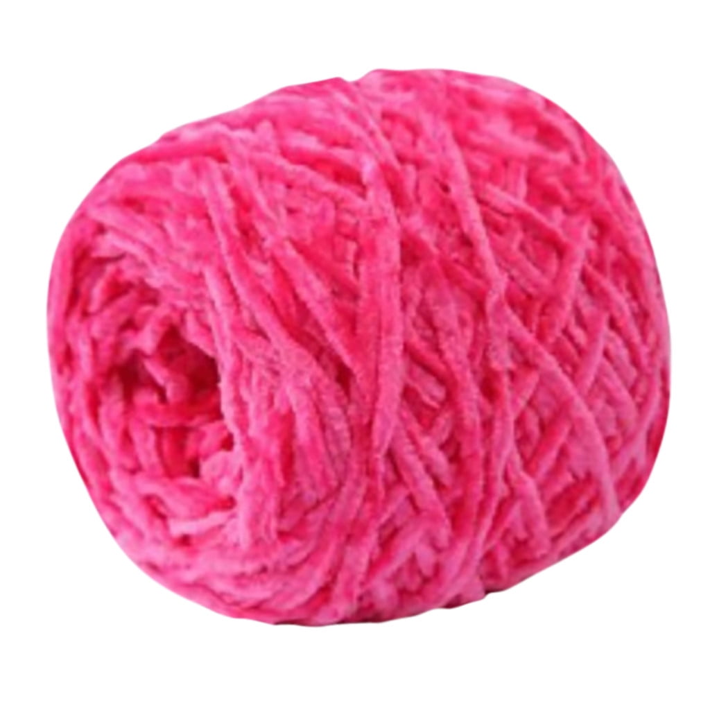 LGCASL Diy Crochet Scarf Yarn 09 Light Dark Green, Soft Gold Velvet Knitting Yarn Diy Shawl Scarf Crochet Thread Woollenyarn 03 Rose Red - Image 1