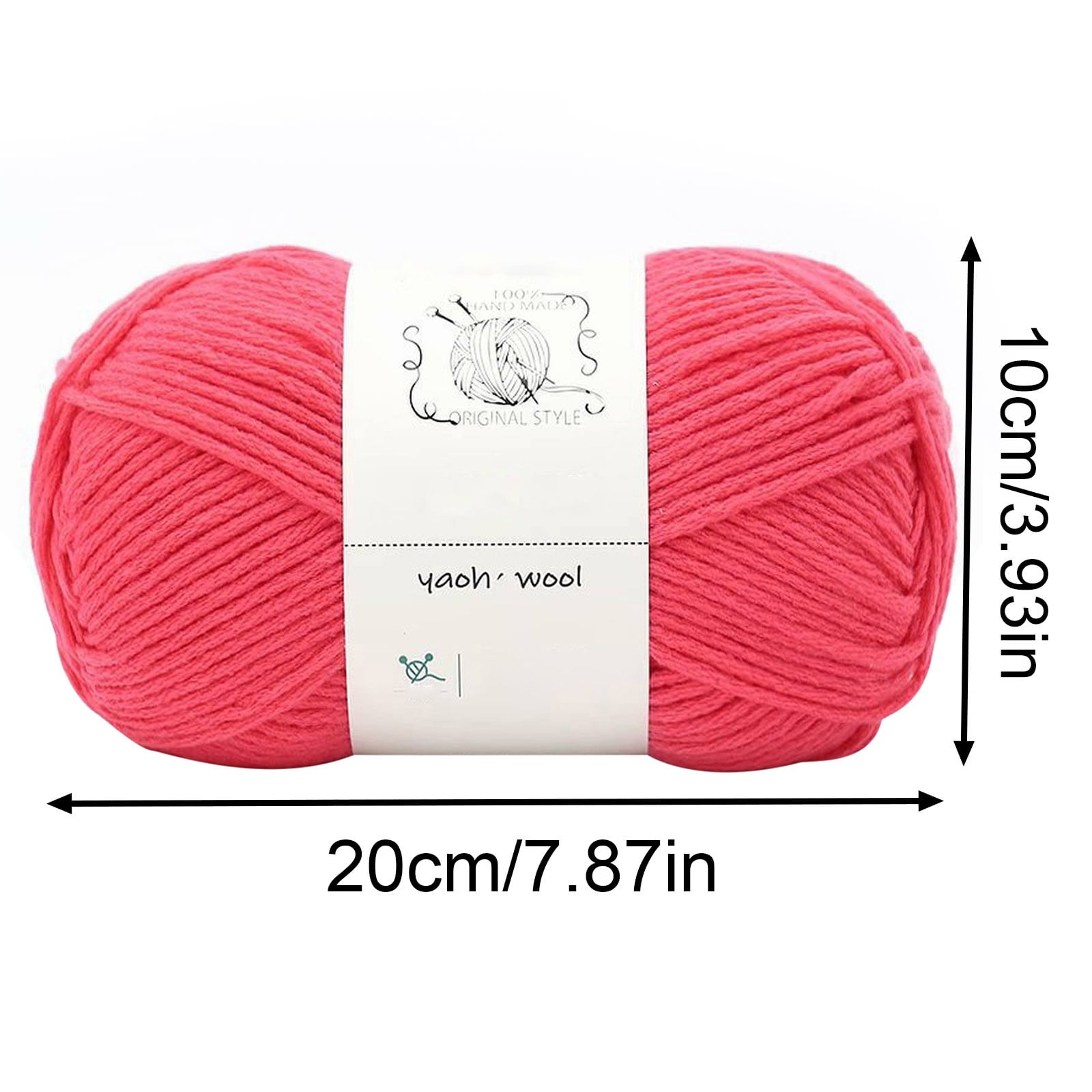 LGCASL Hand-Knitted Yarn #2 Pure White , 1Pc100G Hand Woven Cotton Yarn Soft Crochet Yarn for Hand Knitting Warm Sweater Sofa Cushion Scarf Diy Interlaced Teal - Image 3