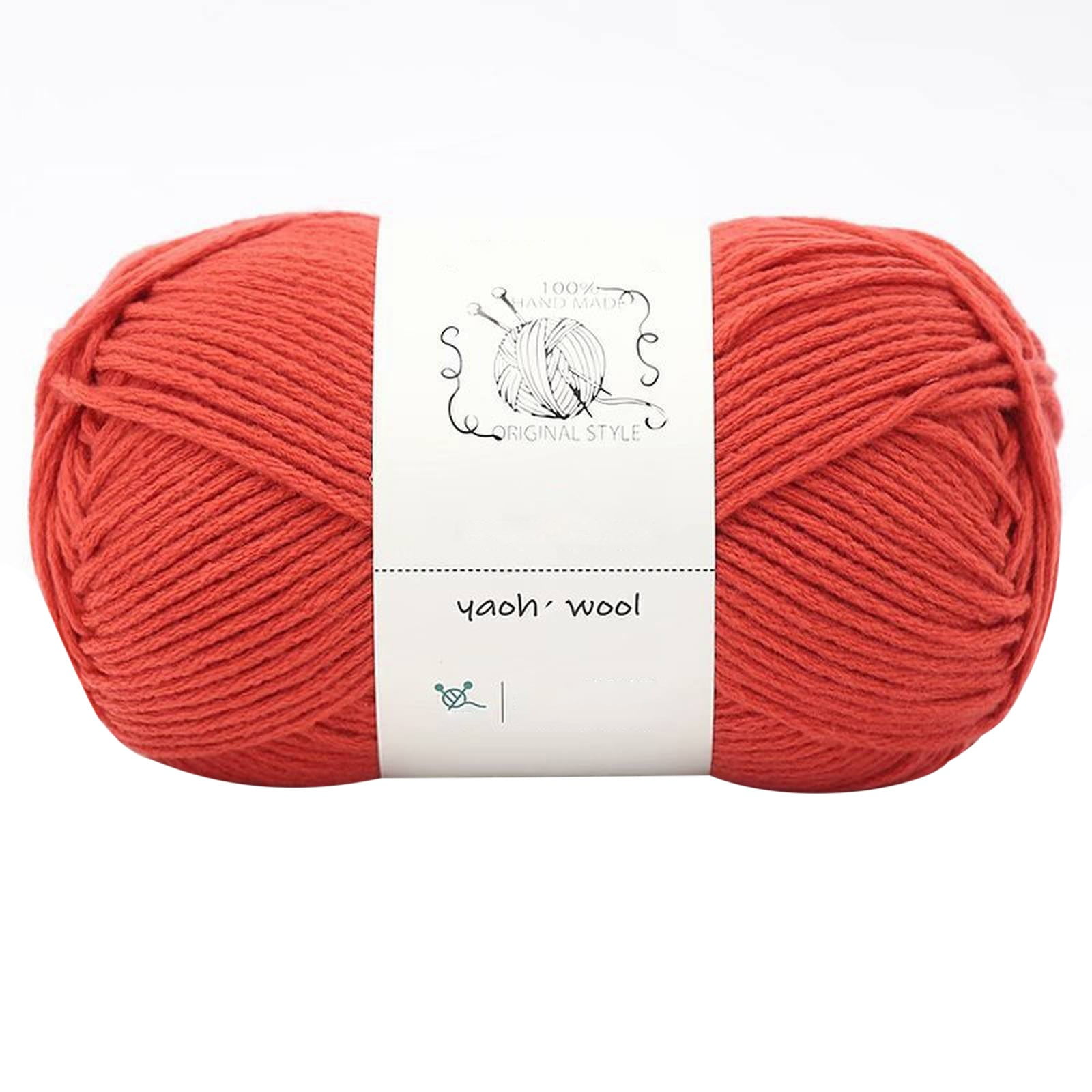 LGCASL Hand-Knitted Yarn #2 Pure White , 1Pc100G Hand Woven Cotton Yarn Soft Crochet Yarn for Hand Knitting Warm Sweater Sofa Cushion Scarf Diy coral fleece - Image 1