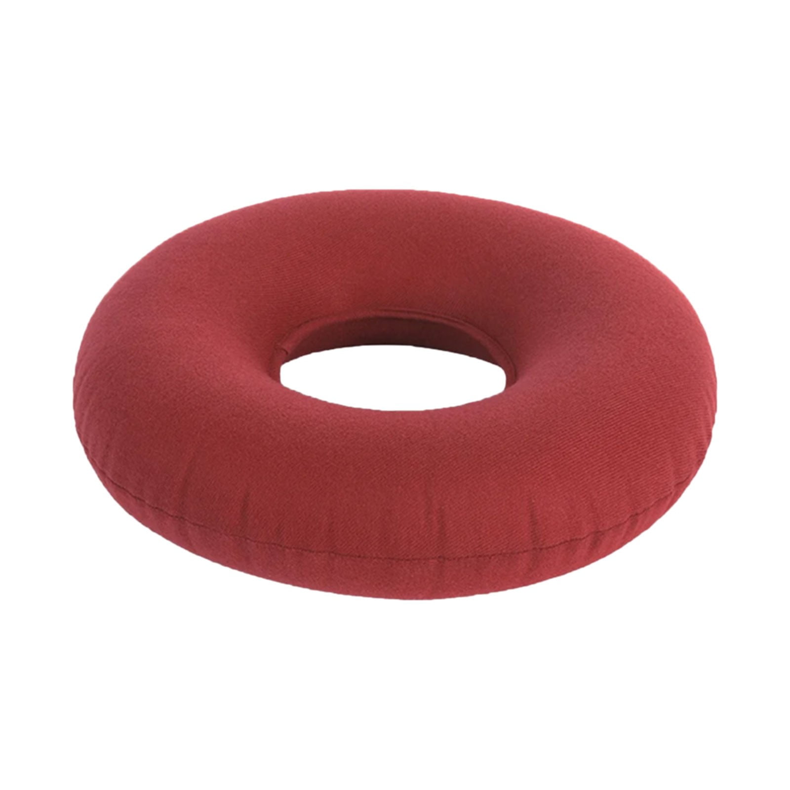 Inflatable Cushion*1 Donut Cushion Donut Pillow Tailbone Cushion Hemmoroid Pillow Cushion for Hemorrhoid Bed Pregnancy Post Natal & More. Firm Density Tailbo One Size Red - Image 1