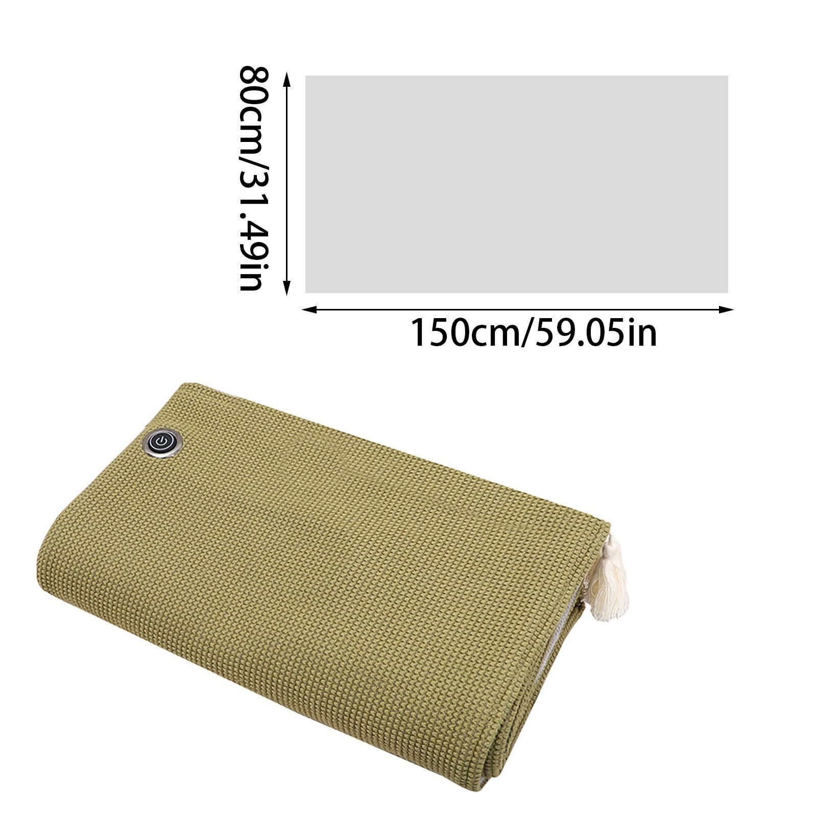 Lgcasl Heated Shawl for Women Heated Blanket with Soft Knit Shawl Zippered Wrap Usb Powered Blanket Scarf for Winter 2025 Warm Comfort for Outdoor Travel and Home One Size C - Image 3