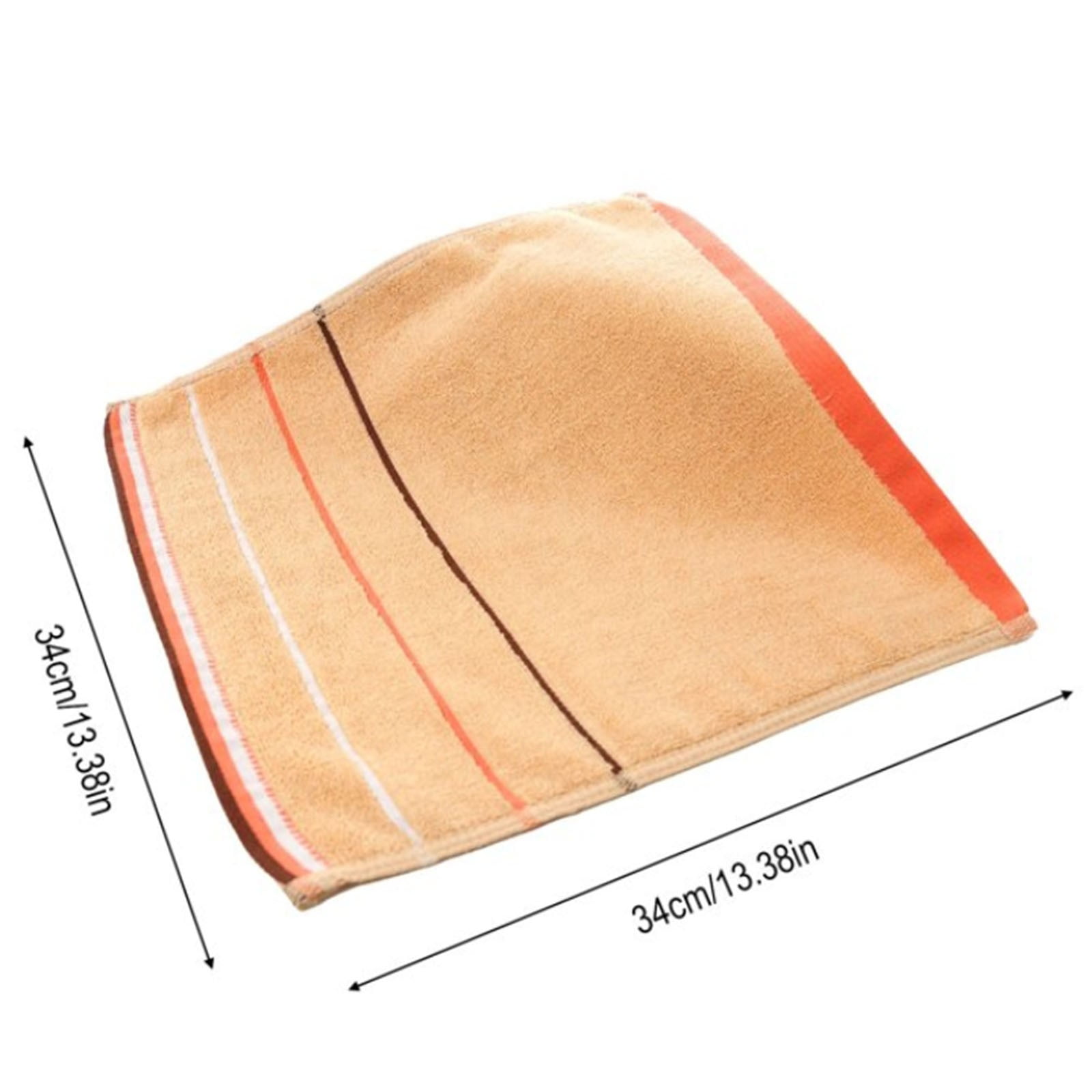 1 Towel Square Pure Cotton Towel Thickened Absorbent Large Square Towel Kindergarten Cleaning Towel Hand Towel One Size Coffee - Image 3