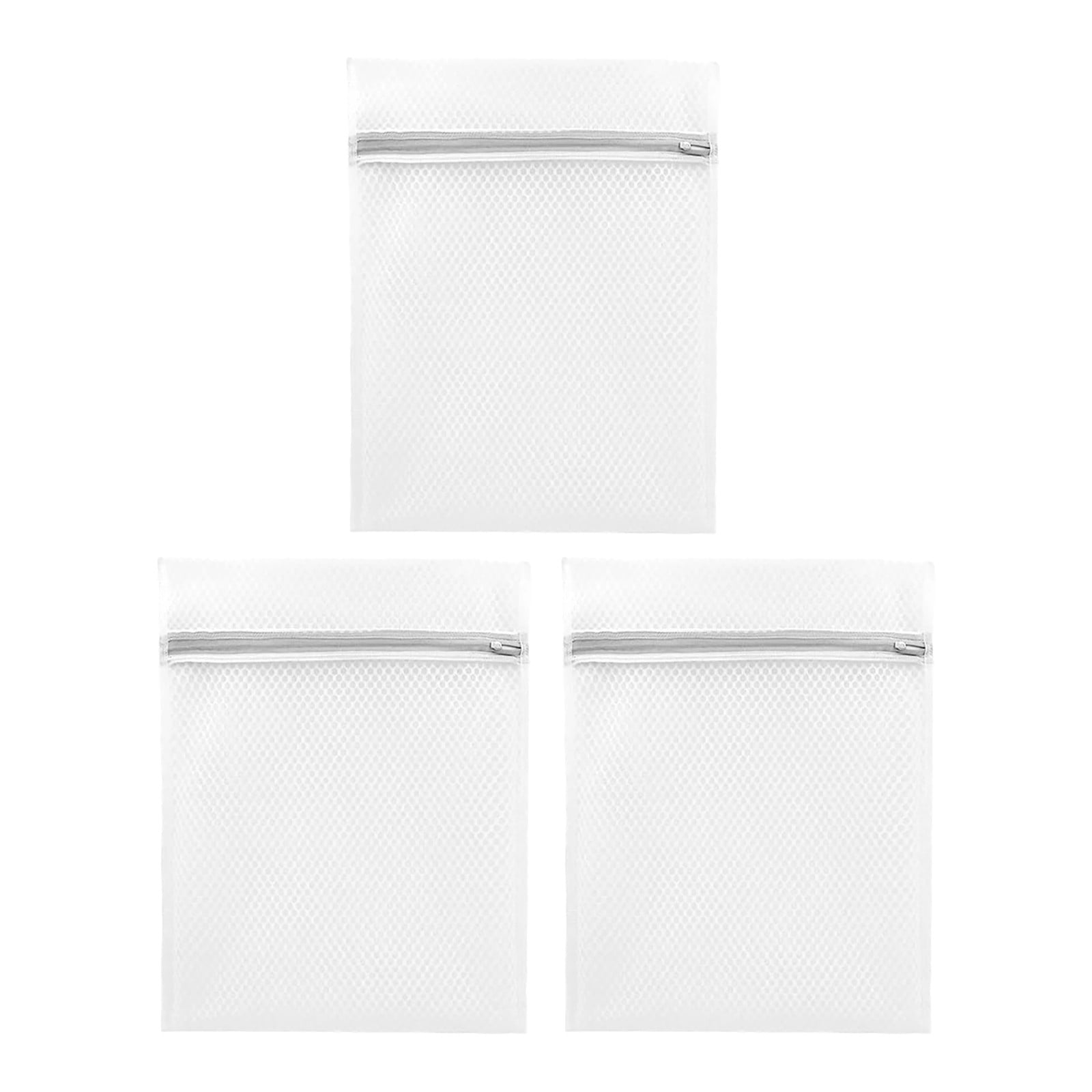 3 Mini Laundry Bags Mesh Laundry Bag for Delicates Wash Bag for Underwear and Lingerie 3 Small One Size Clear - Image 1