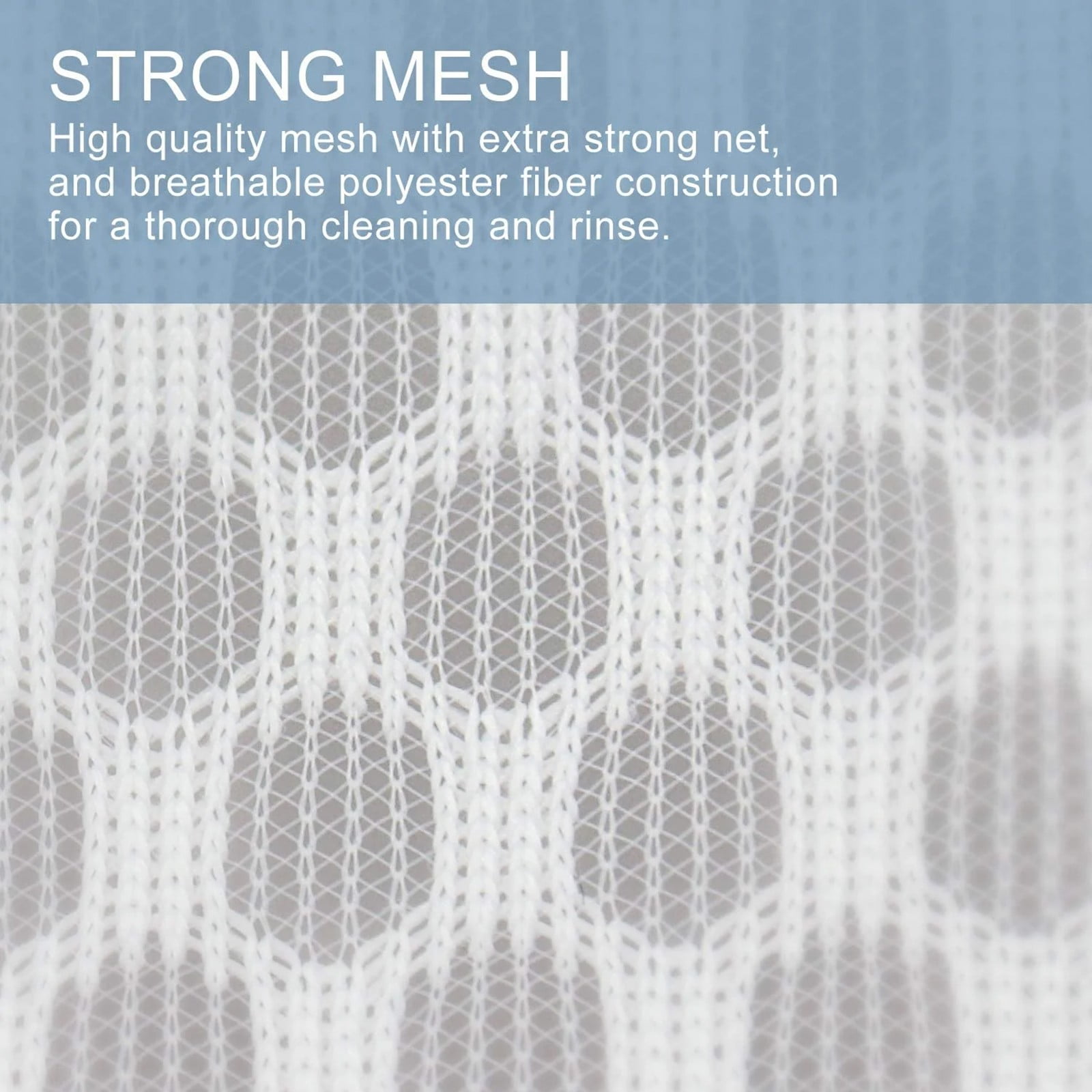 3 Mini Laundry Bags Mesh Laundry Bag for Delicates Wash Bag for Underwear and Lingerie 3 Small One Size Clear - Image 5