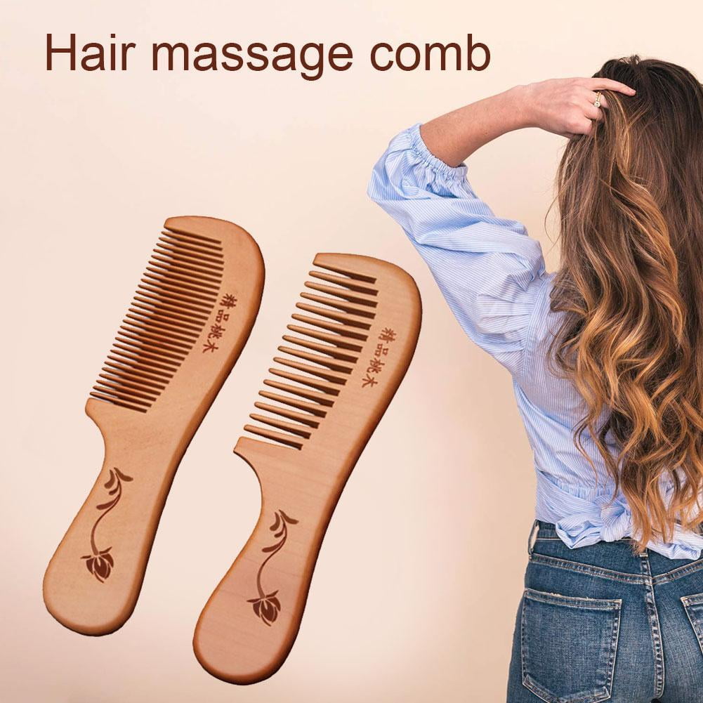 Wooden Comb / Natural Wood /Hair Beard Mustache Brush BRAND Tooth EW B2M3 FAST A8O1 - Image 4