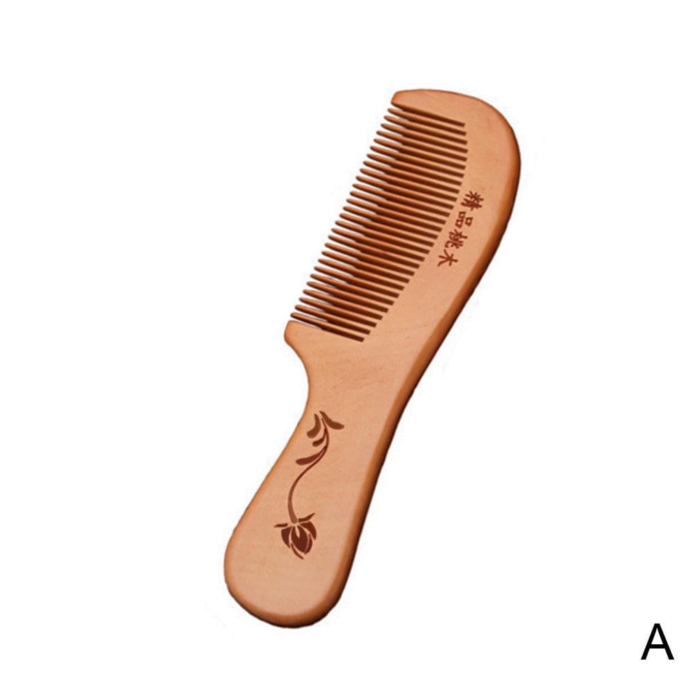 Wooden Comb / Natural Wood /Hair Beard Mustache Brush BRAND Tooth EW B2M3 FAST A8O1 - Image 5