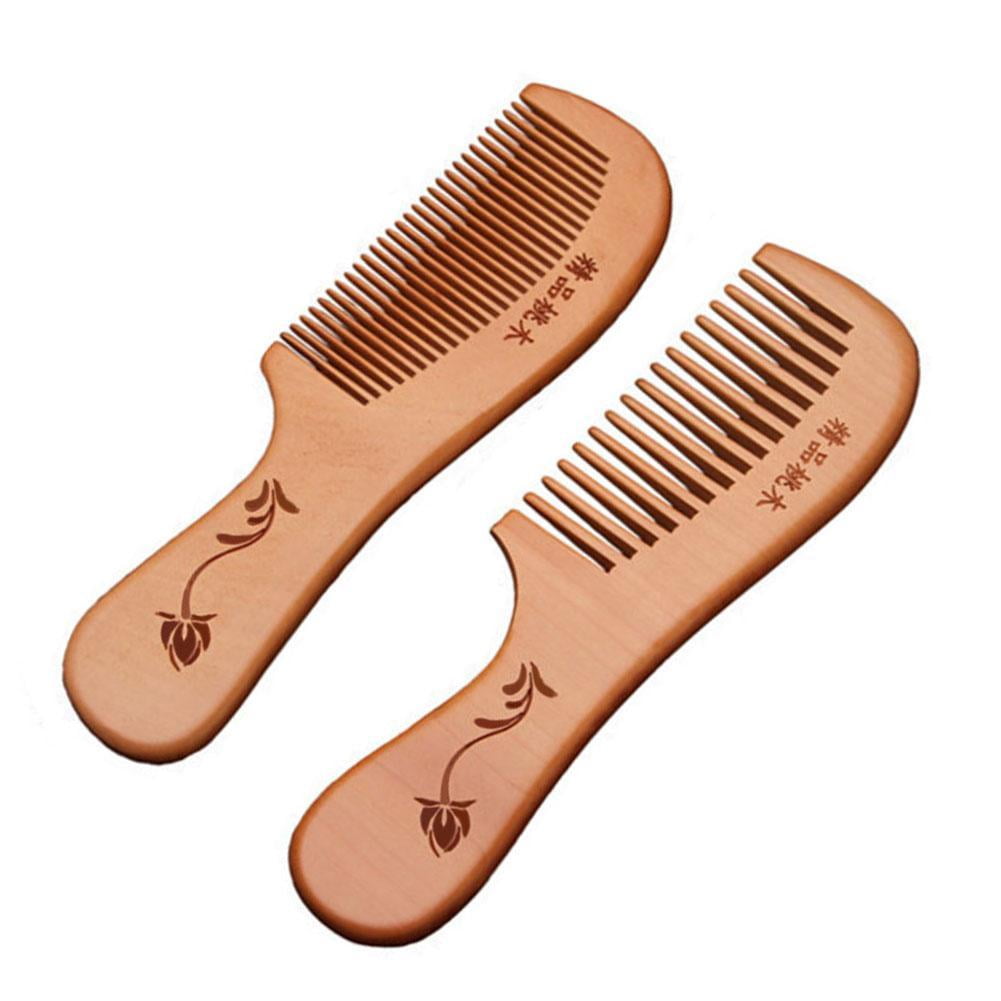 Wooden Comb / Natural Wood /Hair Beard Mustache Brush BRAND Tooth EW B2M3 FAST A8O1 - Image 8