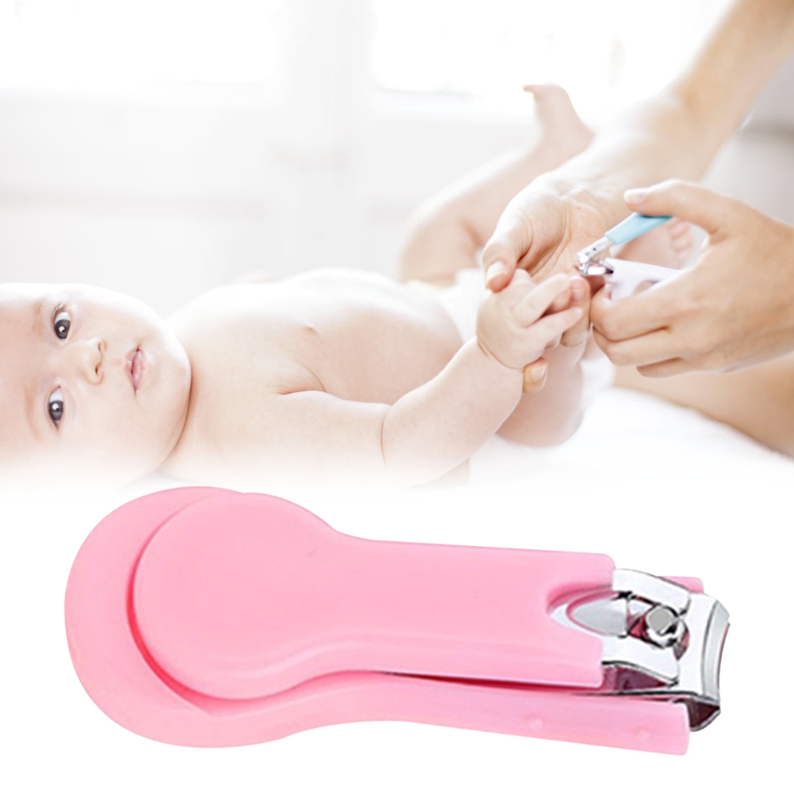 Bpyeka Nail Clippers for Babies Secure Nails for Scissors Trimmers Finger for Tools for Nail and Gifts for Shower Nail Clippers for,Home Improvement,Household Essentials 5.12*2.36*0.79 Pink - Image 4