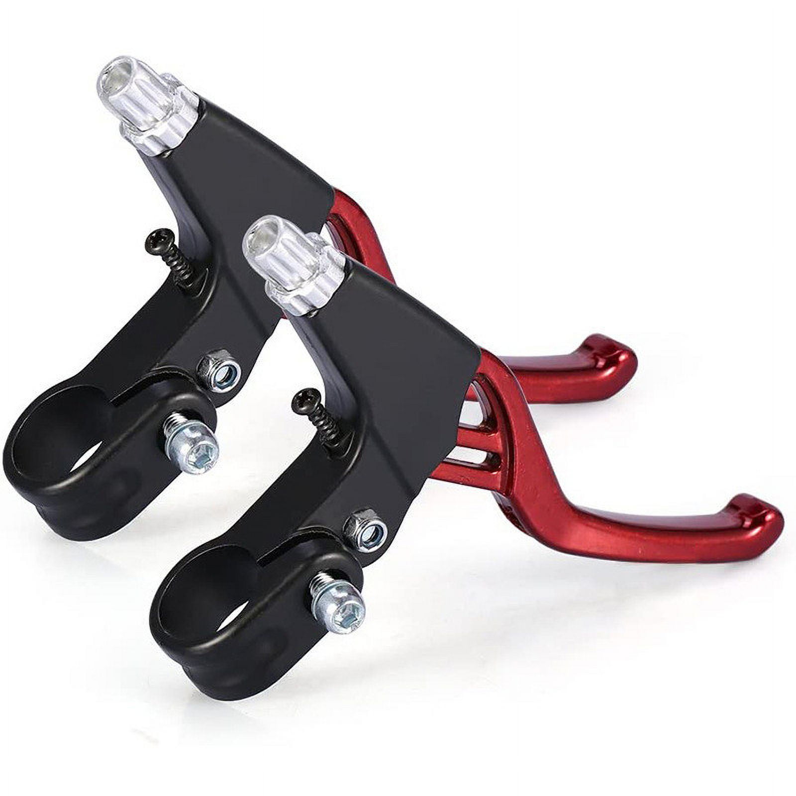Bpyeka 1Pair Brake Levers Universal Full Aluminum Alloy Brake Handle BMX Brake Handle Mountain Cycling Brake Levers for Most,Tools,Household Essentials 5.51*3.54*0.98 Silver - Image 1