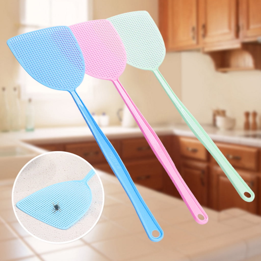 WQQZJJ Office Supplies Fly Swatter Pest Control 3pcs Manual Plastic 17.5” Durable Long Handle Up To 40% Off Home on Clearance - Image 2