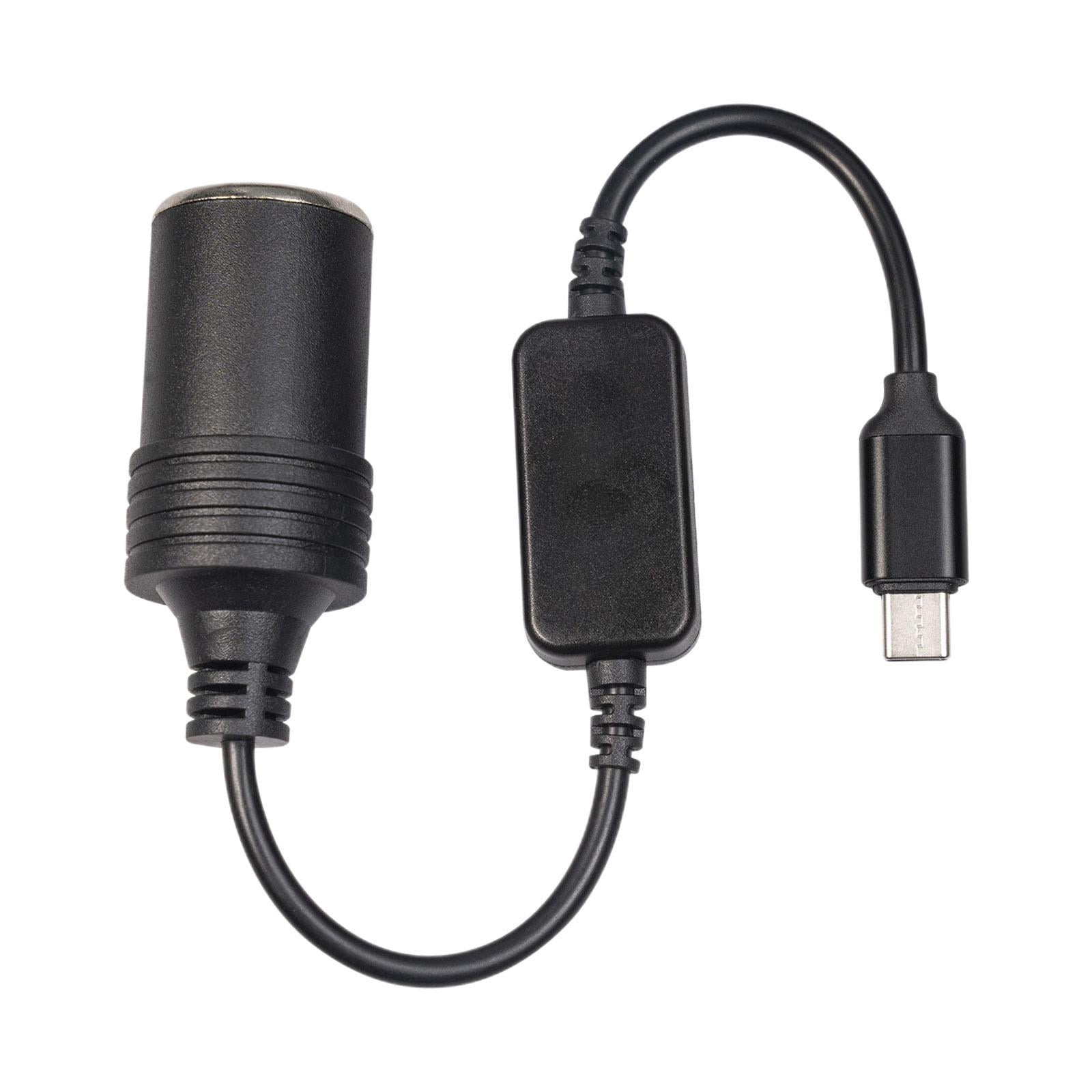 USB C Type C to 12V Car Cigarette Lighter Socket Female Converter Adapters. B2V1 - Image 1