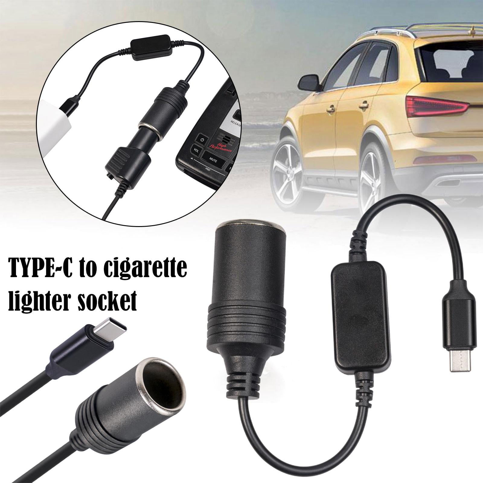 USB C Type C to 12V Car Cigarette Lighter Socket Female Converter Adapters. B2V1 - Image 3