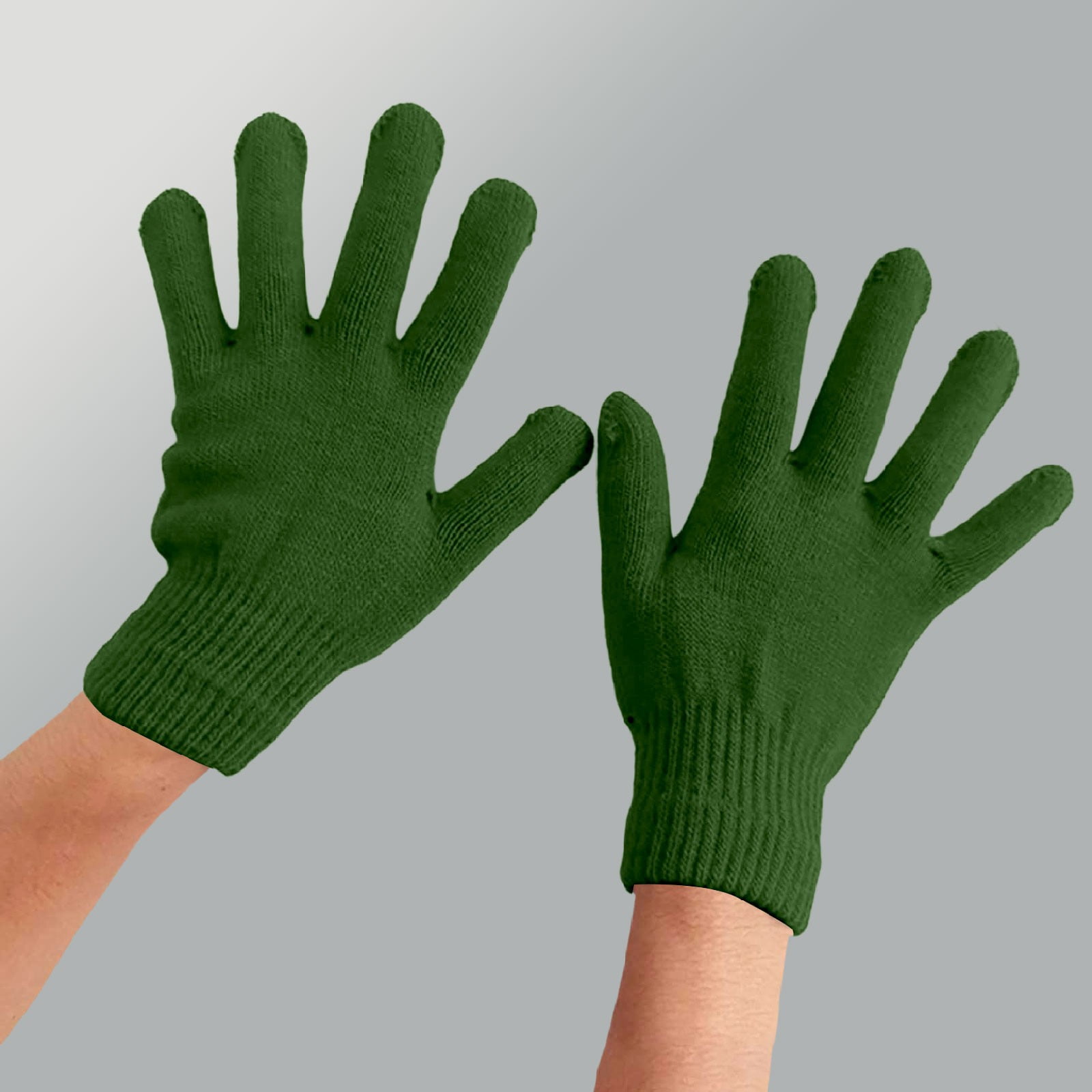 LGCASL Clearance! Winter Gloves Warm Strecty Knit Gloves for Men Women- Dark Gray One Size Bronze - Image 2