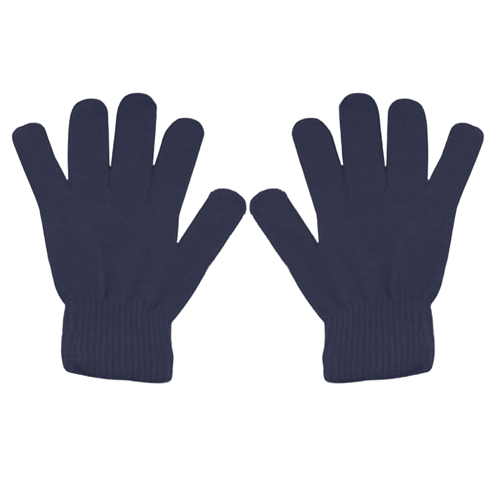LGCASL Clearance! Winter Gloves Warm Strecty Knit Gloves for Men Women- One Size Dark Gray - Image 1