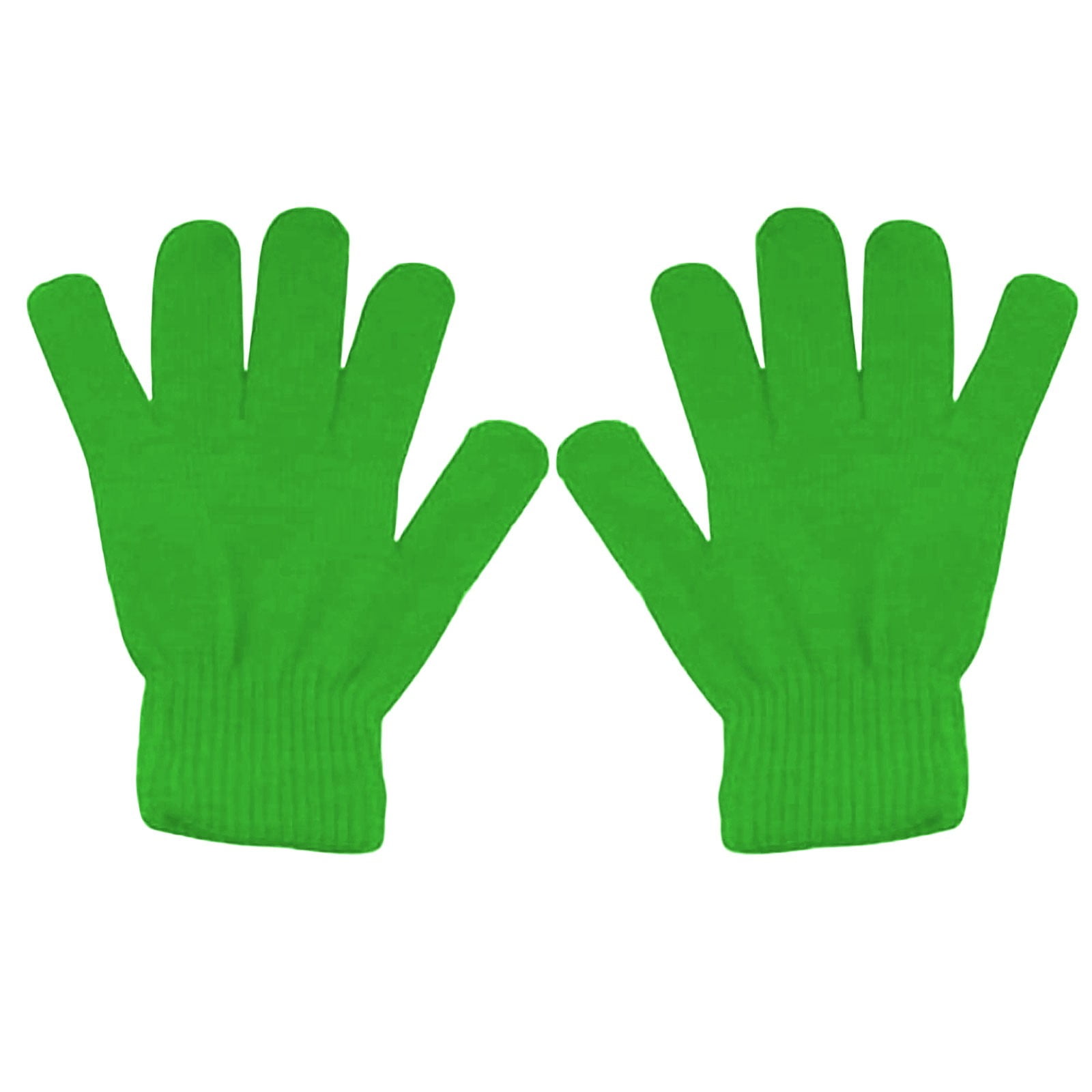 LGCASL Clearance! Winter Gloves Warm Strecty Knit Gloves for Men Women- Dark Gray One Size Green - Image 1
